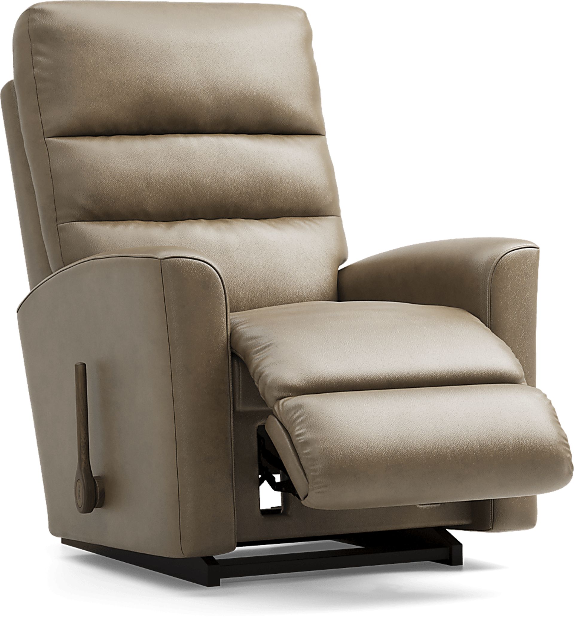 La-Z-Boy Liam II Beige Leather Rocker Recliner - Image 1