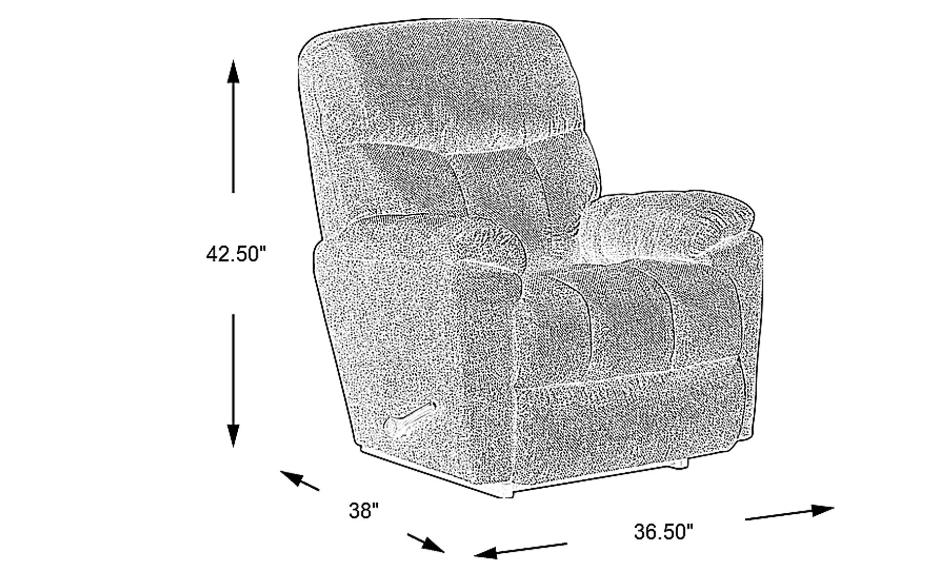 Dimension Image. Please refer to the Dimension Tab on this page for dimension details.