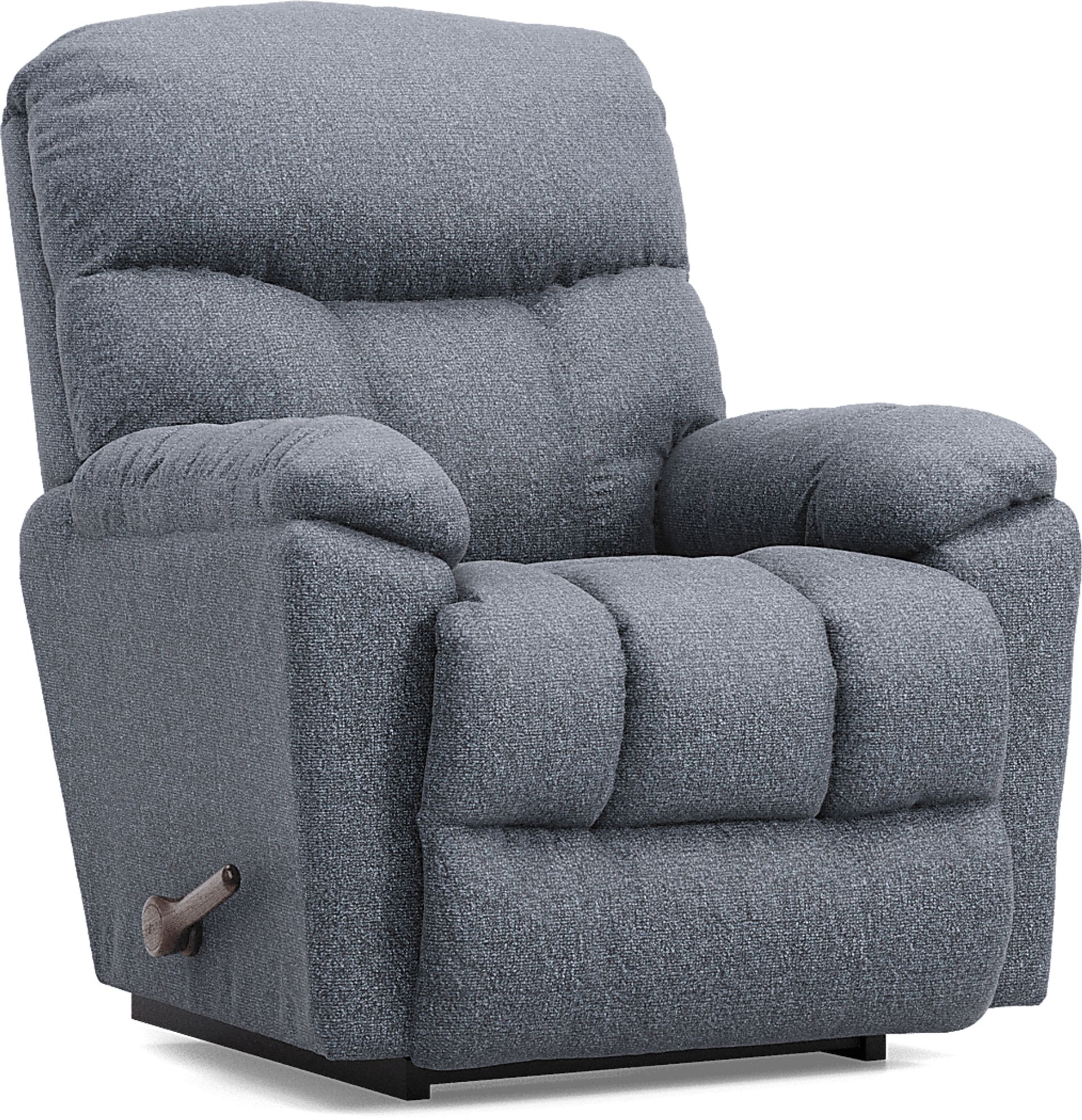 La-Z-Boy Morrison I Slate Blue Polyester Fabric Rocker Recliner