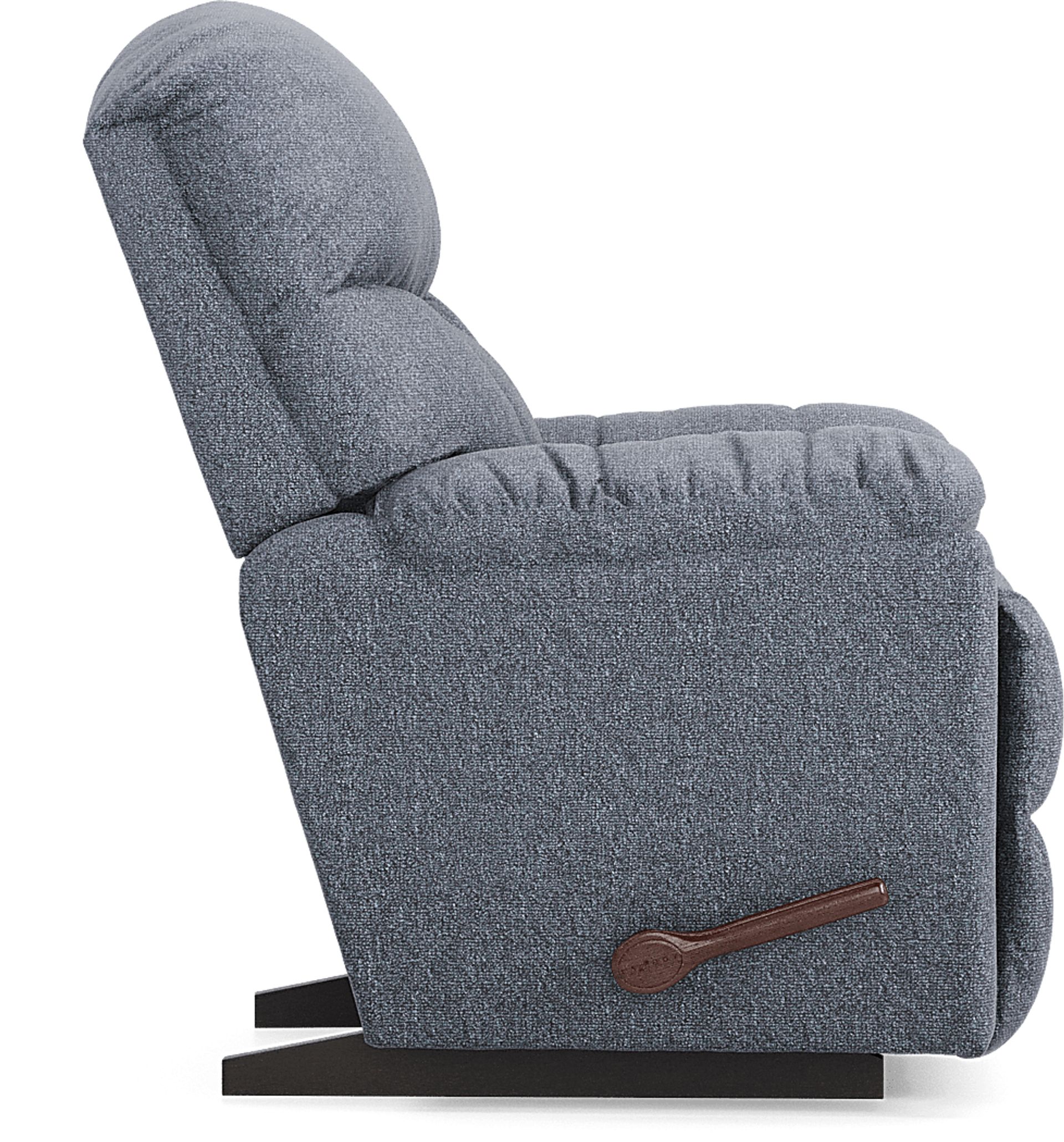 La-Z-Boy Morrison I Slate Blue Polyester Fabric Rocker Recliner