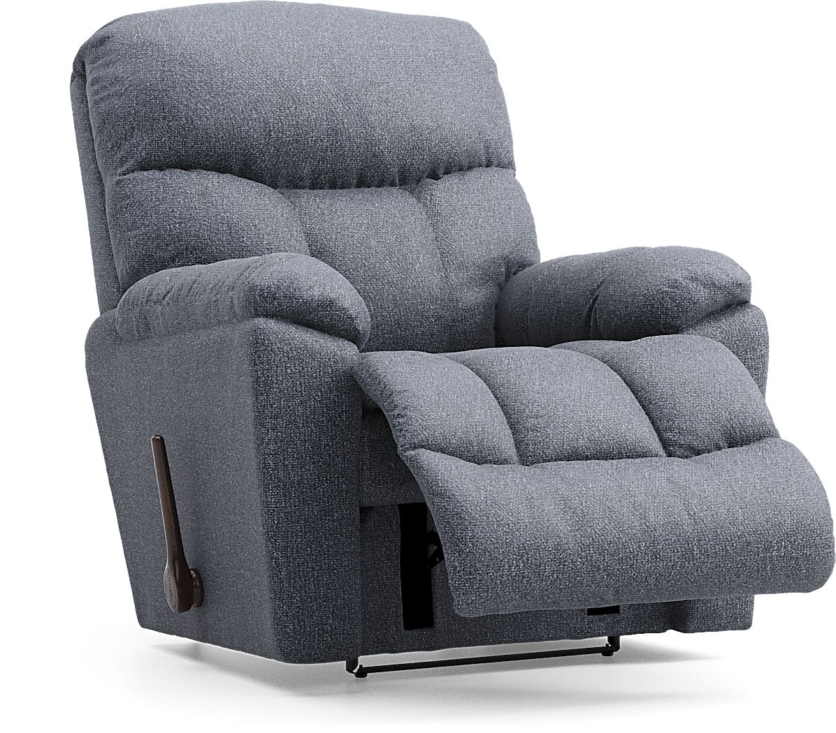 La Z Boy Morrison II Slate Blue Polyester Fabric Wall Recliner