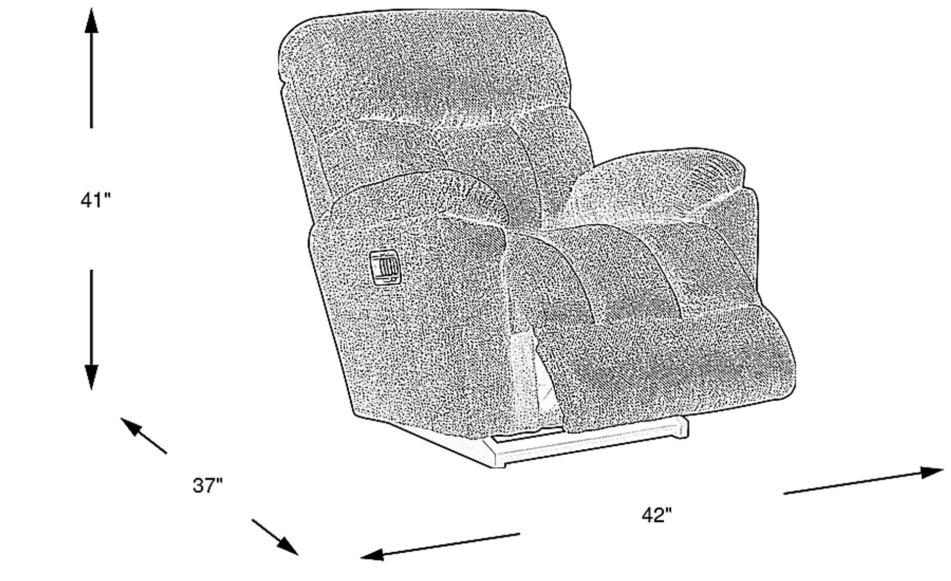 Dimension Image. Please refer to the Dimension Tab on this page for dimension details.