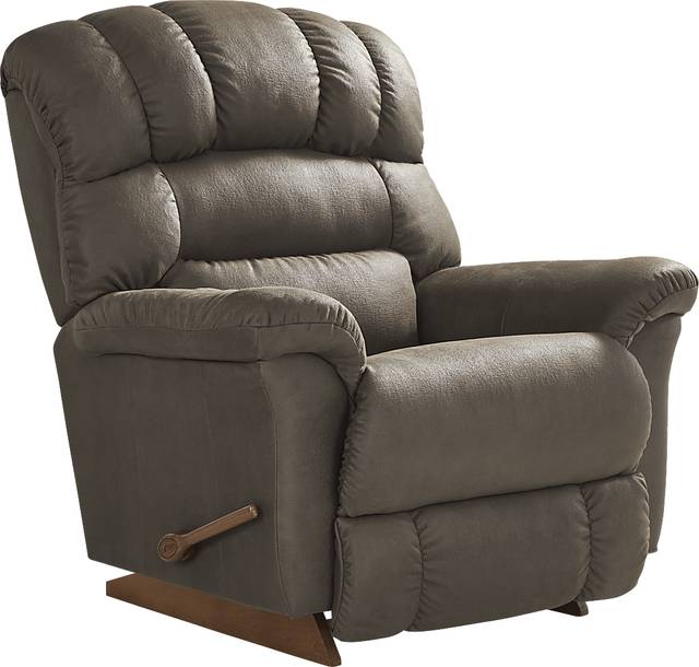 La-Z-Boy Randell Gray Rocker Recliner - Thumbnail - Image 1