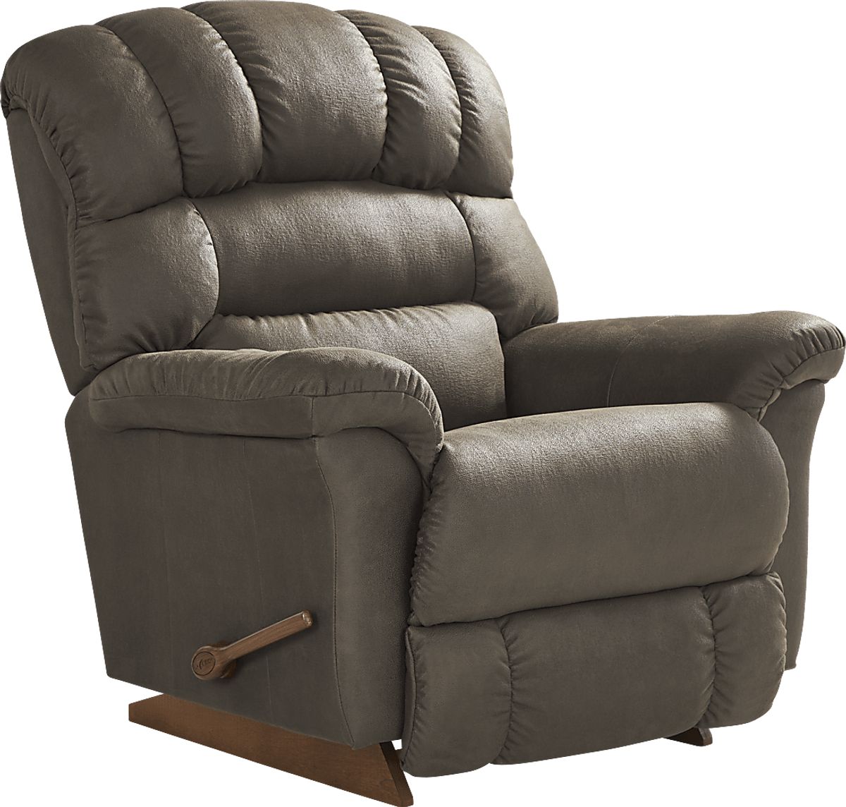 La-Z-Boy Randell Gray Polyester Fabric Rocker Recliner | Rooms to Go