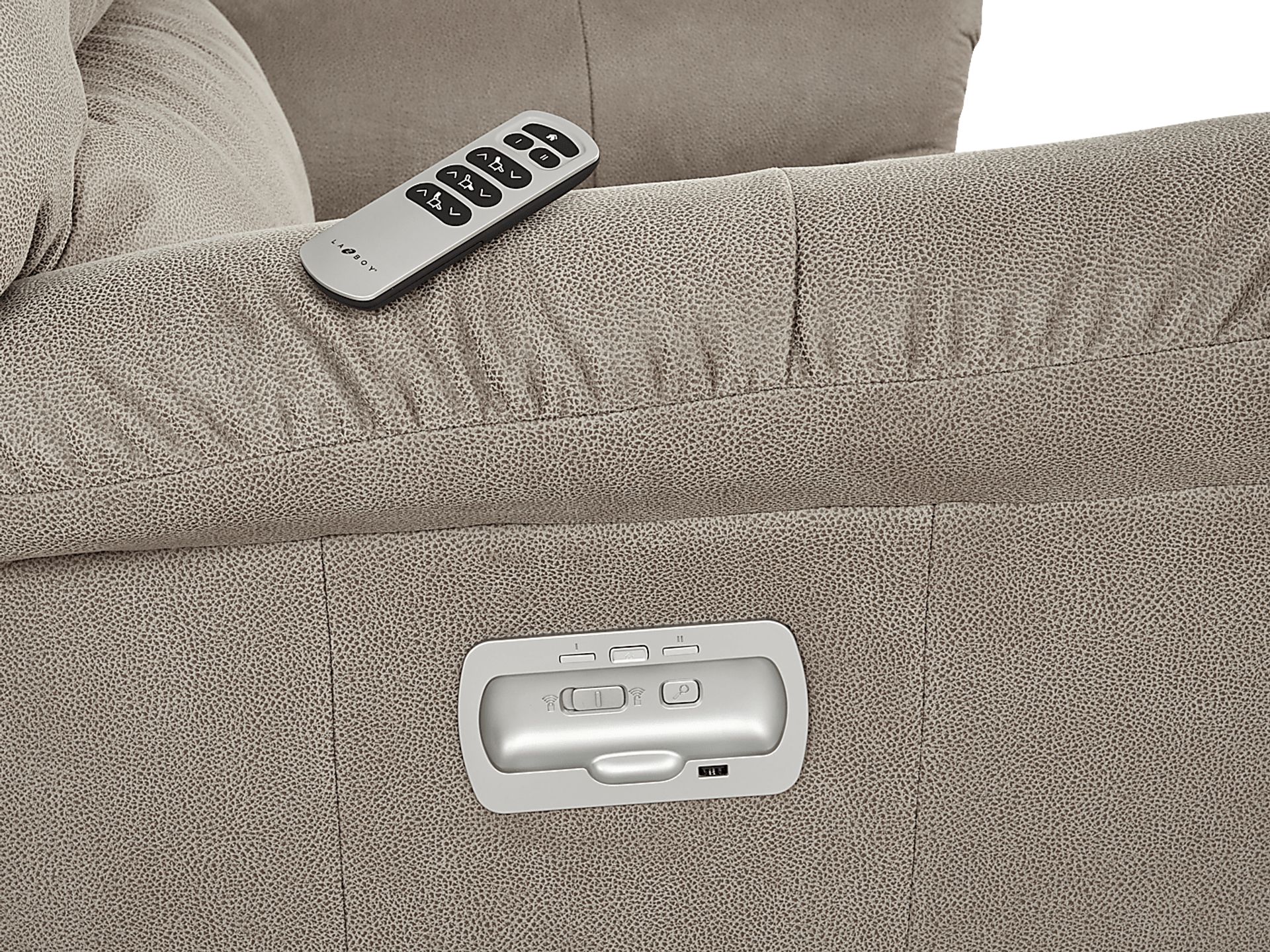 La-Z-Boy Randell III Taupe Dual Power Recliner - Image 6