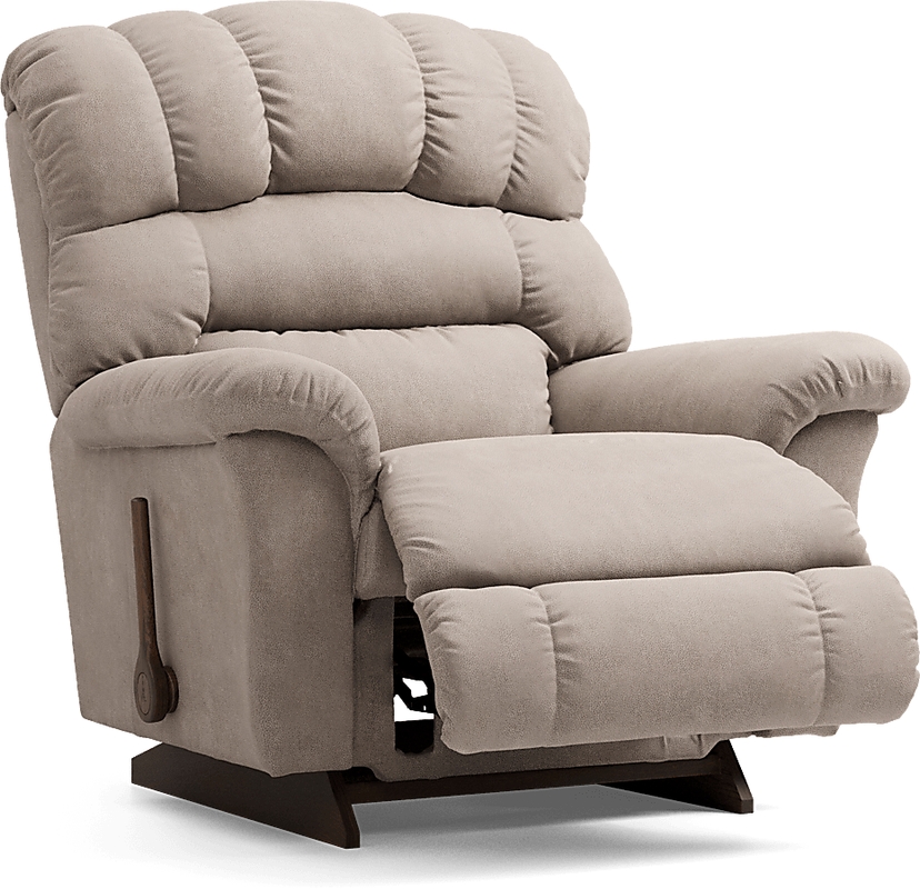 La-Z-Boy Randell Light Taupe Beige Polyester Fabric Rocker Recliner ...