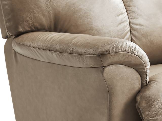 La-Z-Boy Reed Beige Leather Rocker Recliner - Thumbnail - Image 3