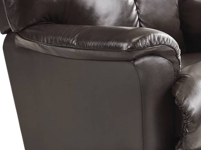 La-Z-Boy Reed Brown Leather Rocker Recliner - Thumbnail - Image 3