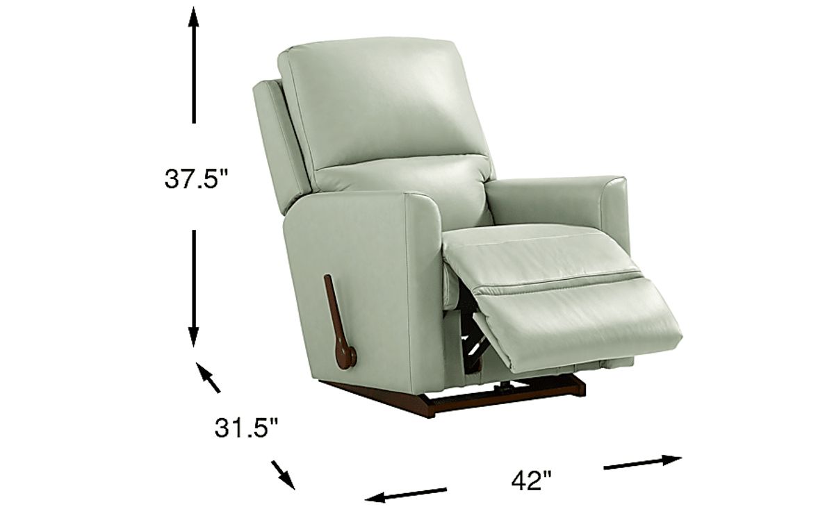 La-Z-Boy Wynne I Seafoam Green Manual Recliner | Rooms to Go