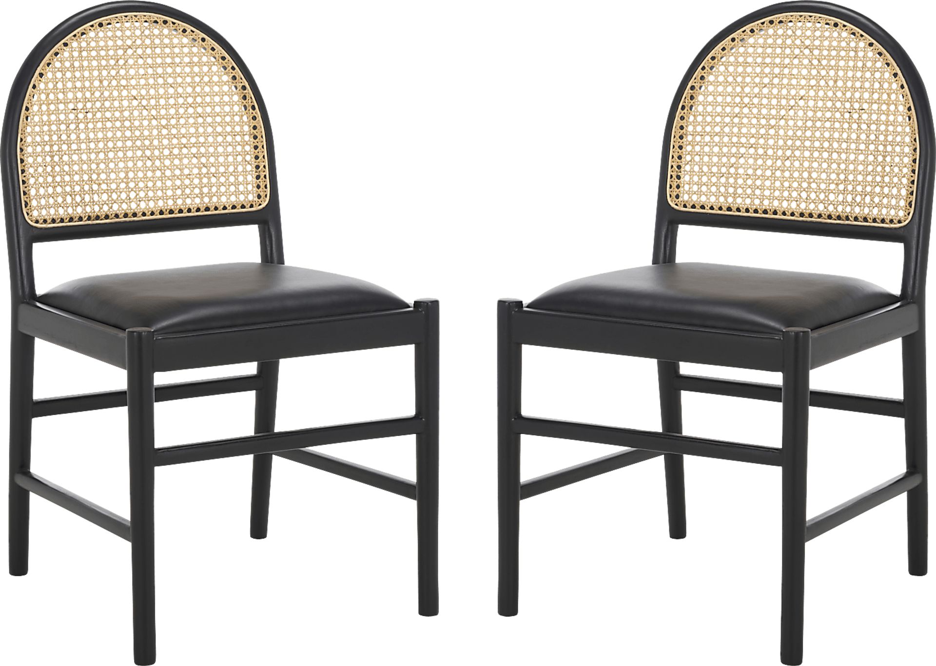 Laacad Black Side Chairs, Set of 2 - Image 1