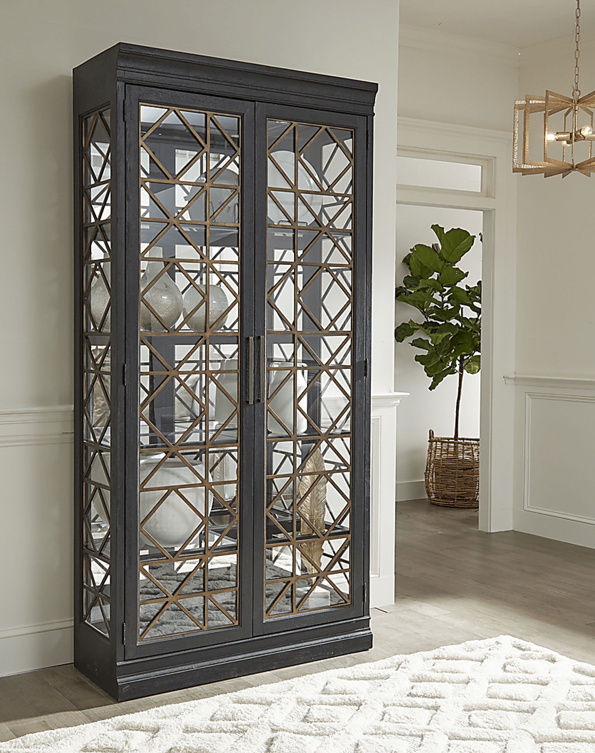 Labarre Black Display Cabinet - Image 3