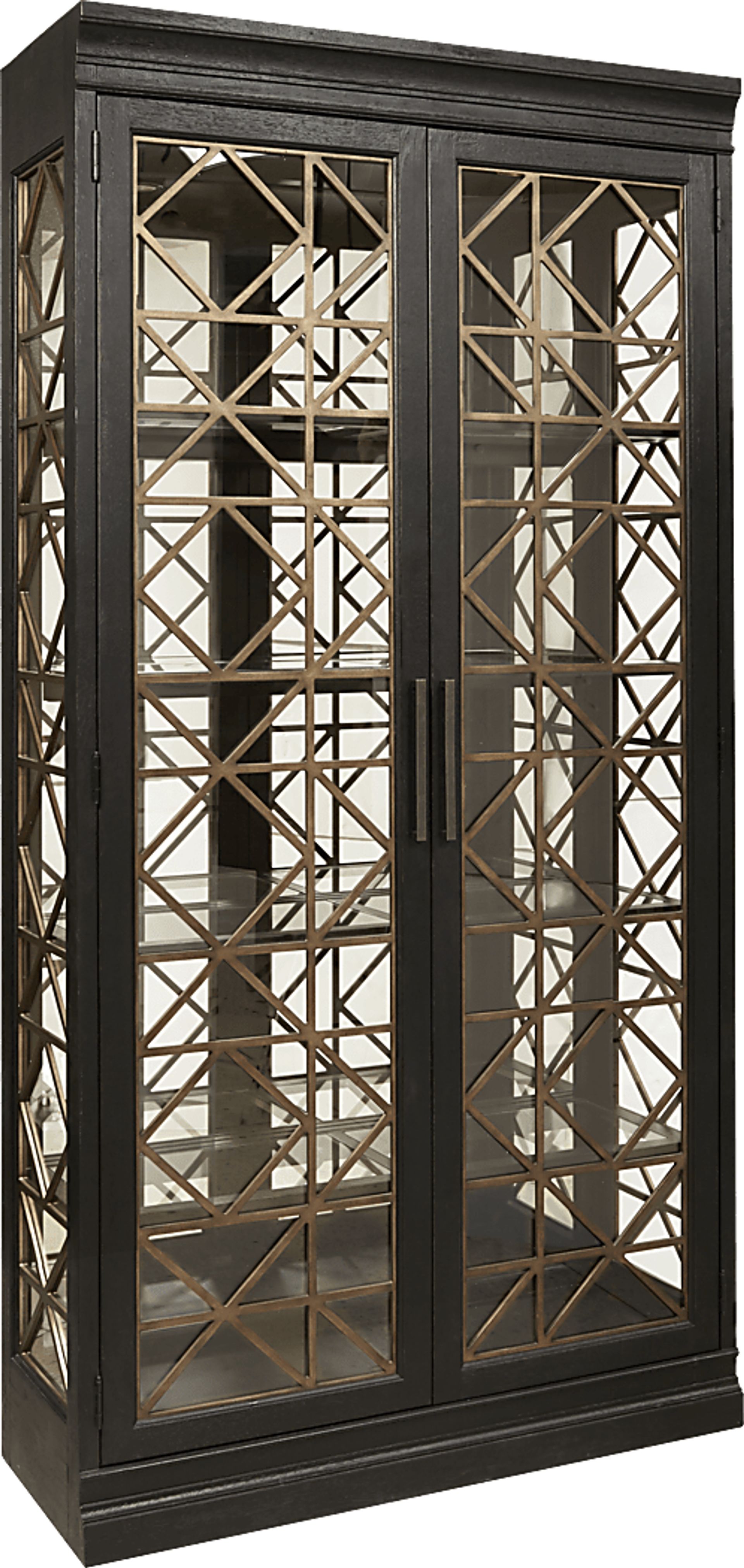 Labarre Black Display Cabinet - Image 1