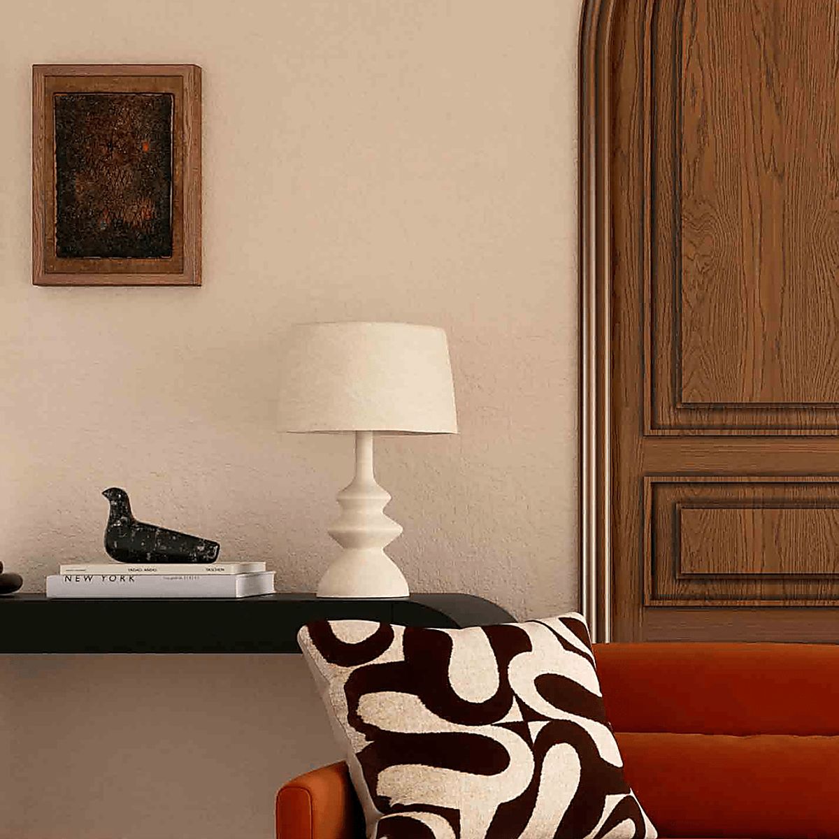 Labelle Gate Cream Beige Table Lamp | Rooms to Go