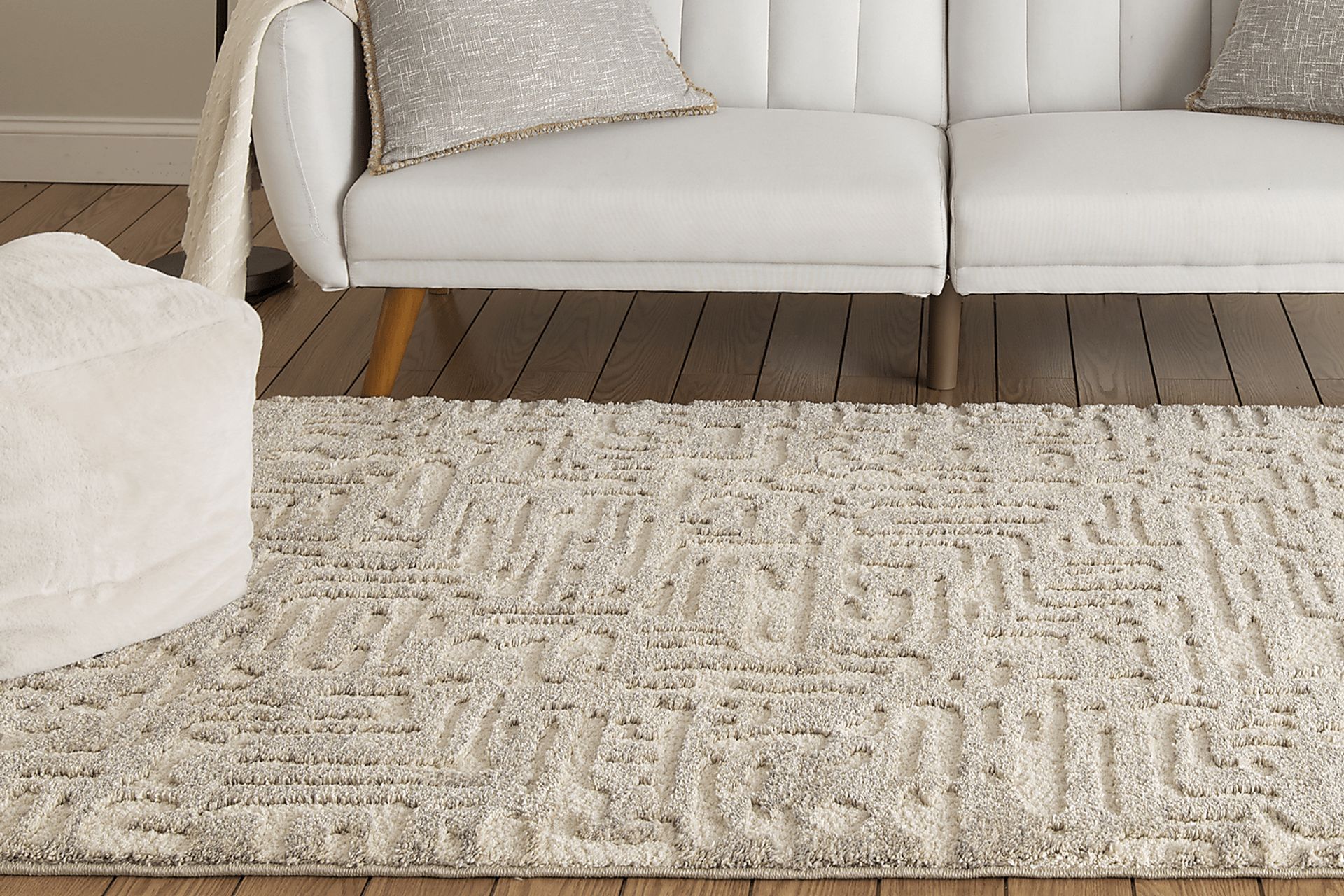 Labyrinth Beige 7'10 x 9'10 Rug - Image 7