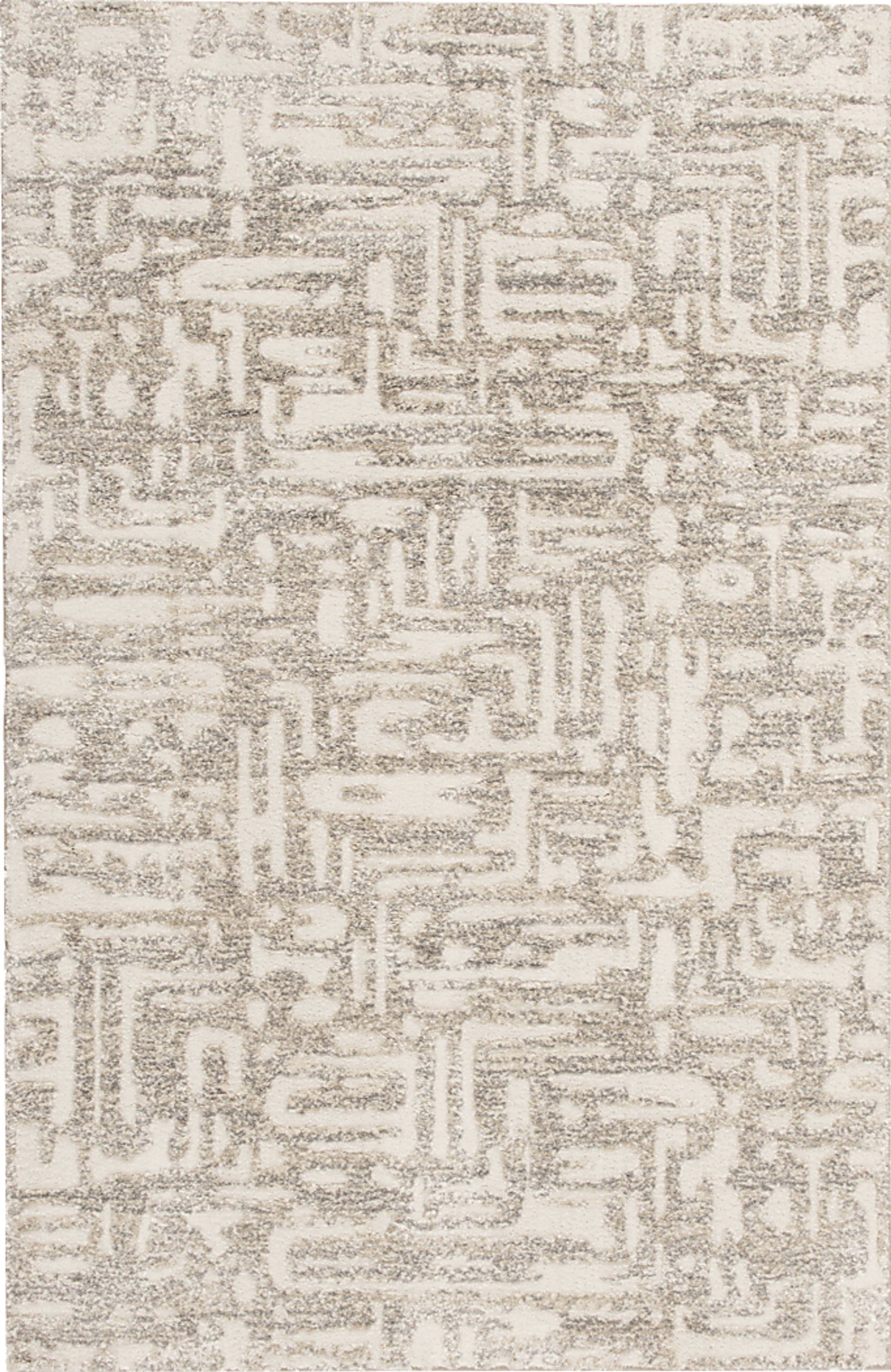 Labyrinth Beige 7'10 x 9'10 Rug - Image 1