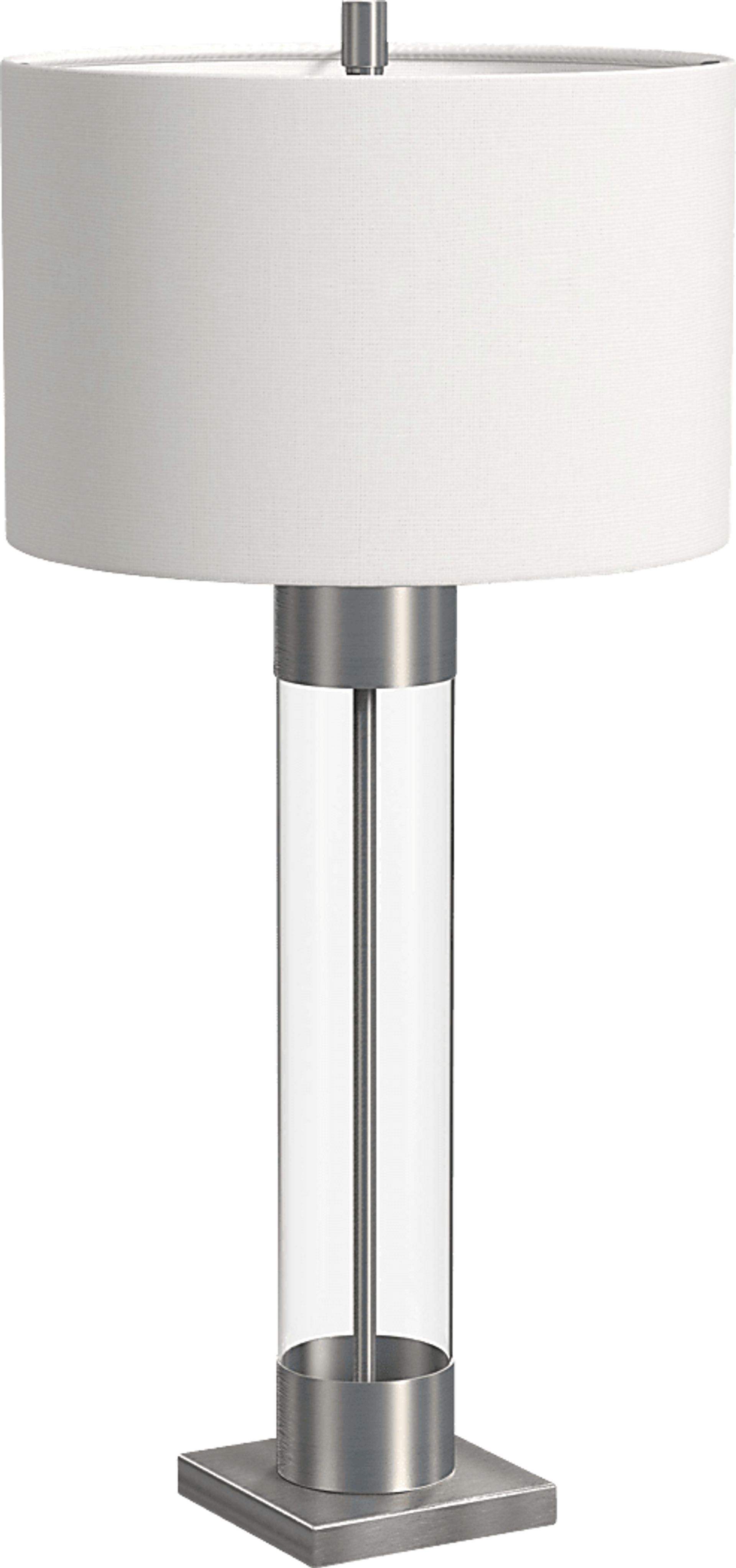 Lacera Edge Nickel Lamp - Image 4