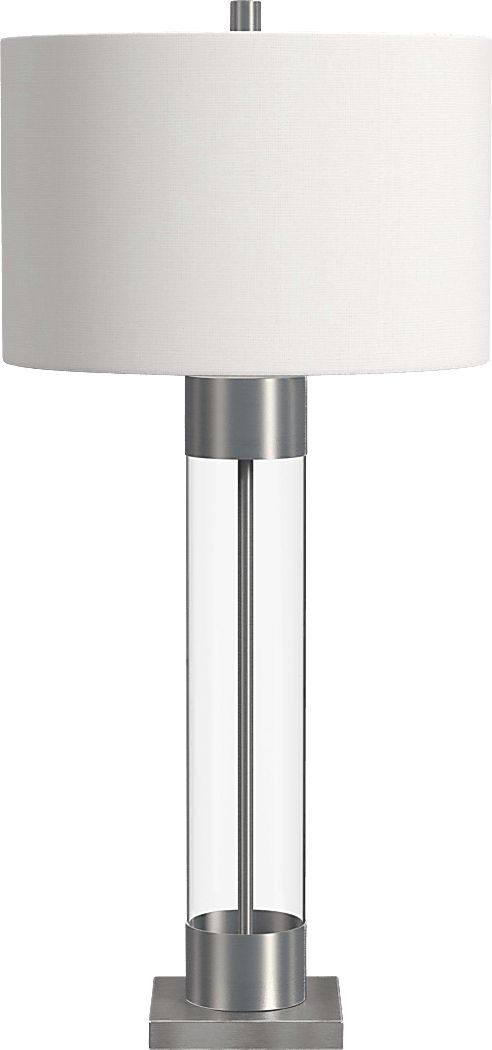 Lacera Edge Nickel Lamp