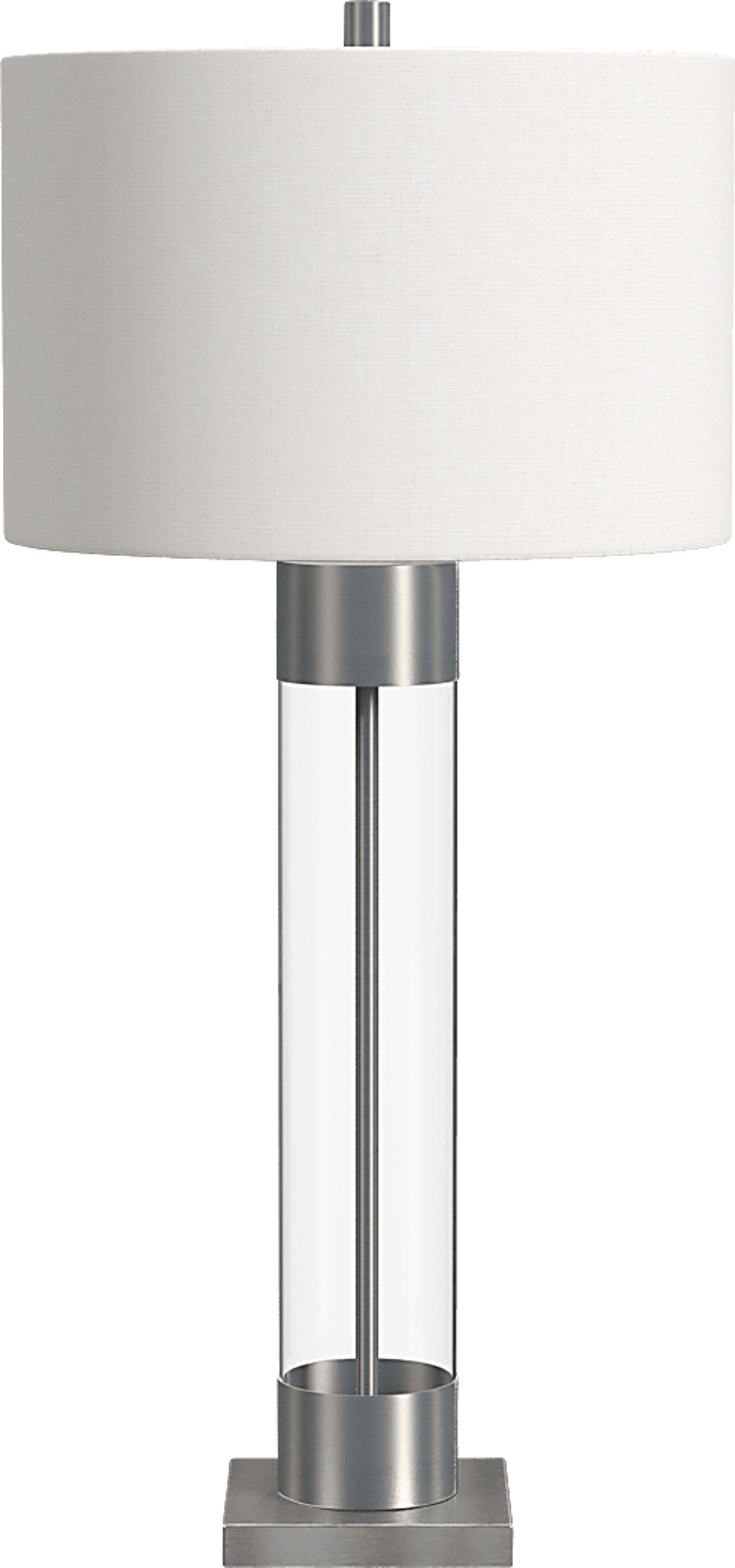 Lacera Edge Nickel Lamp - Image 1
