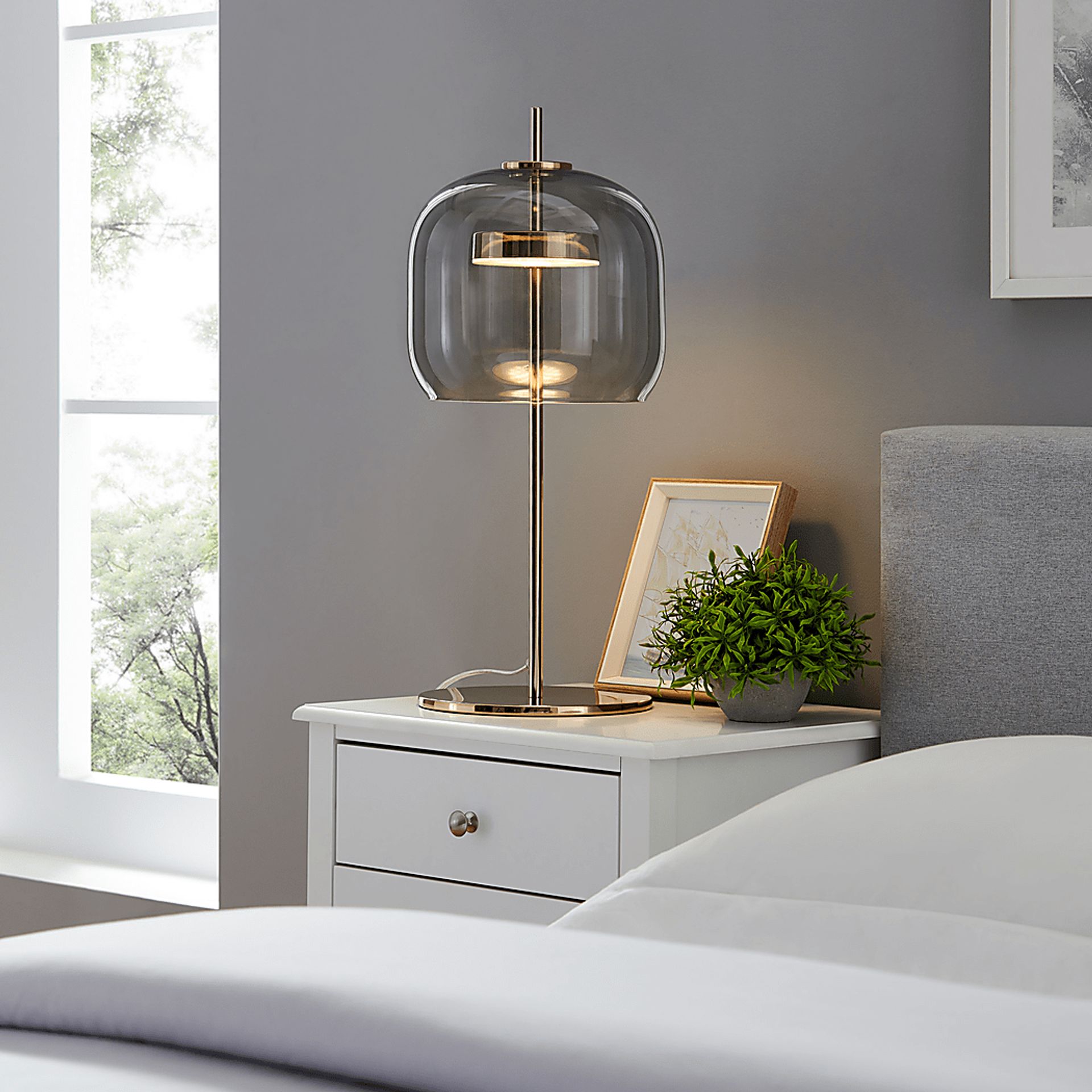 Lacewood Peak Gold Lamp - Image 2
