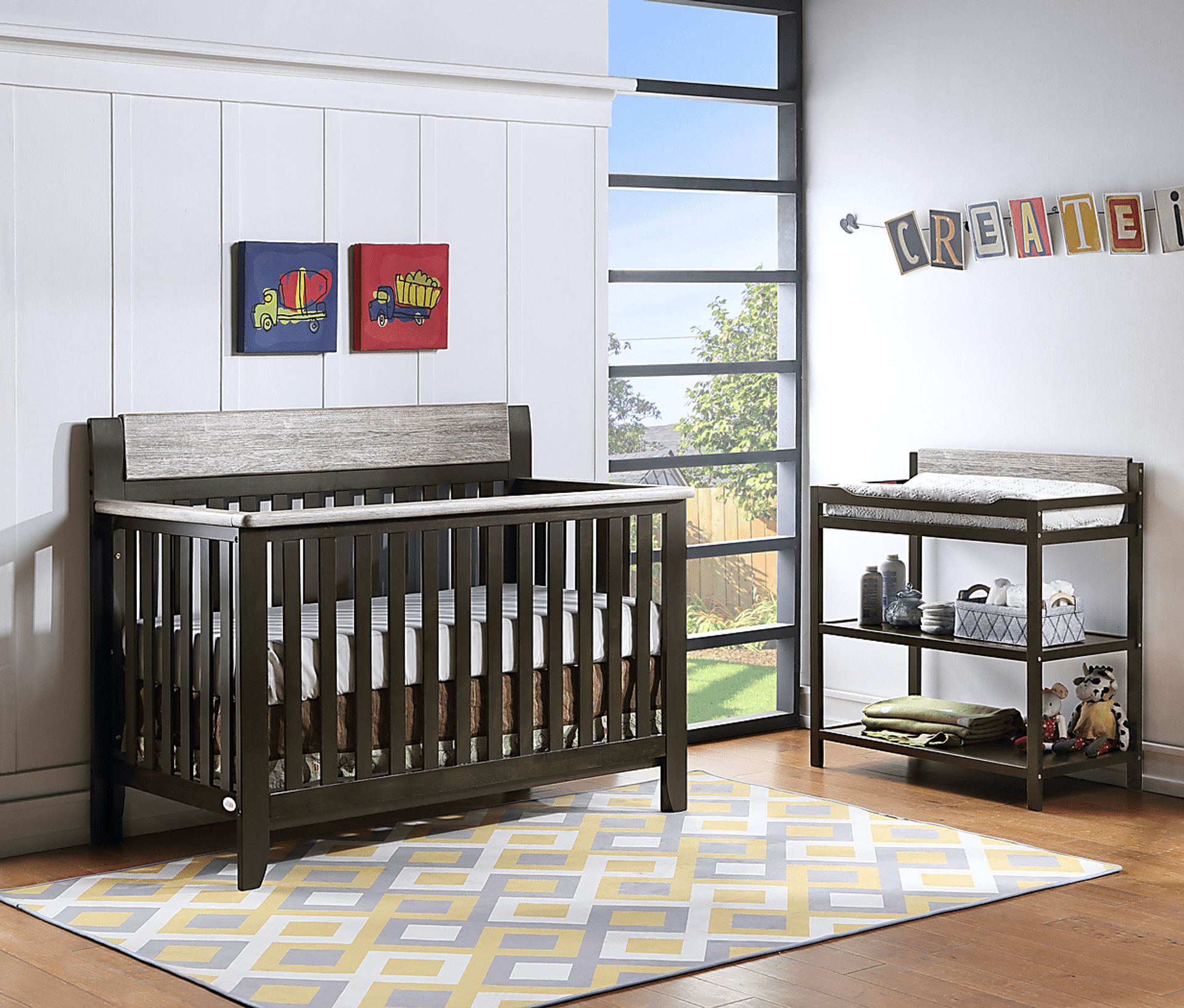 Lachlan Brown Convertible Crib - Image 9