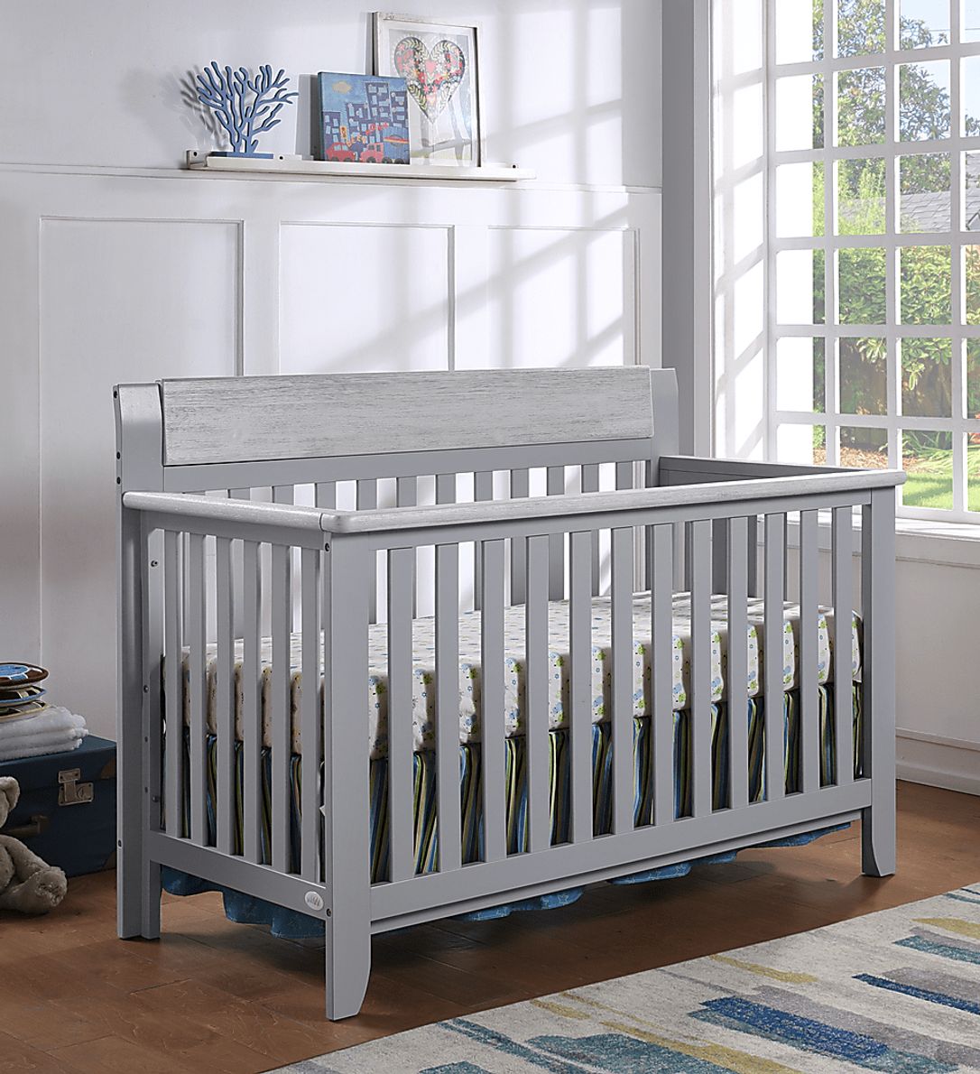 Lachlan Gray Convertible Crib - Rooms To Go