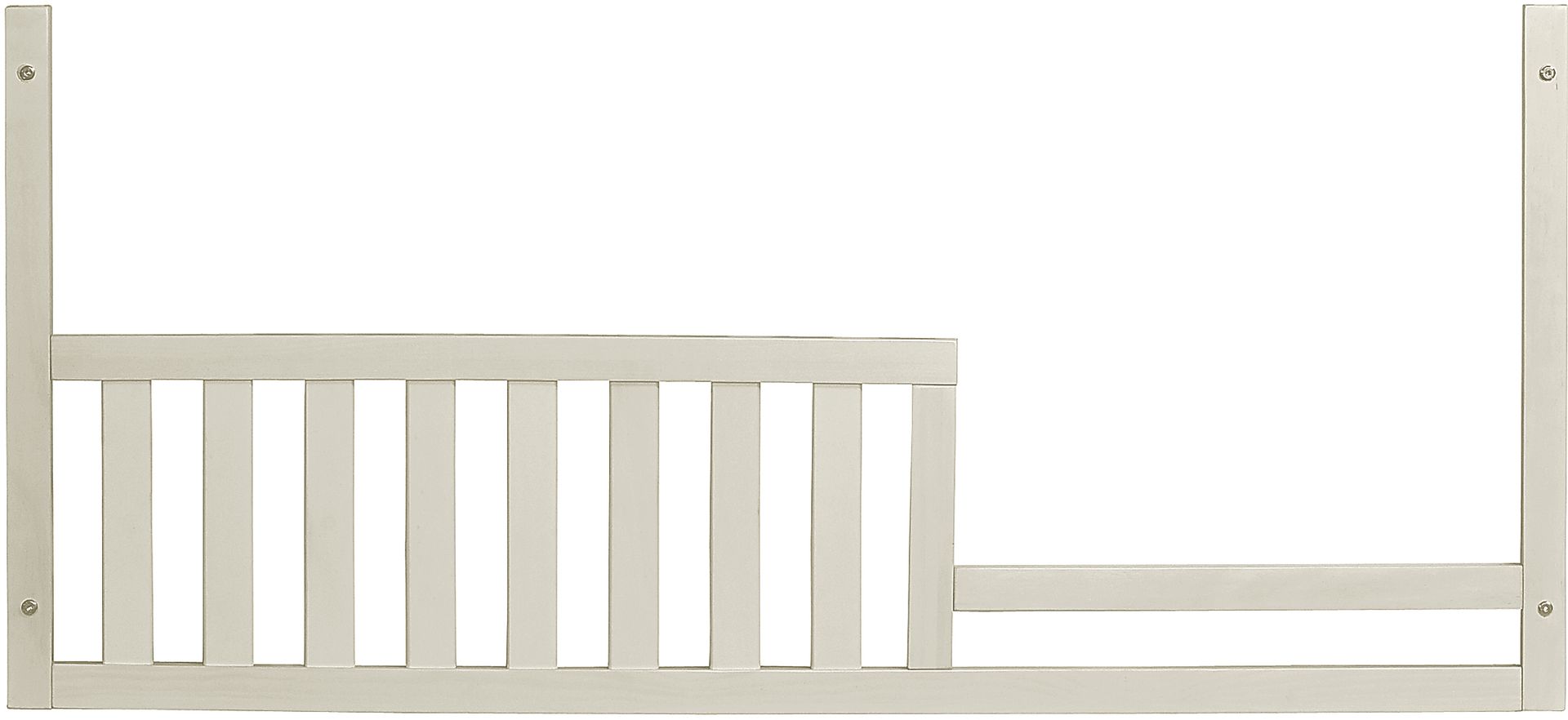 Lachlan Light Gray Convertible Crib and Guard Rail - Image 2