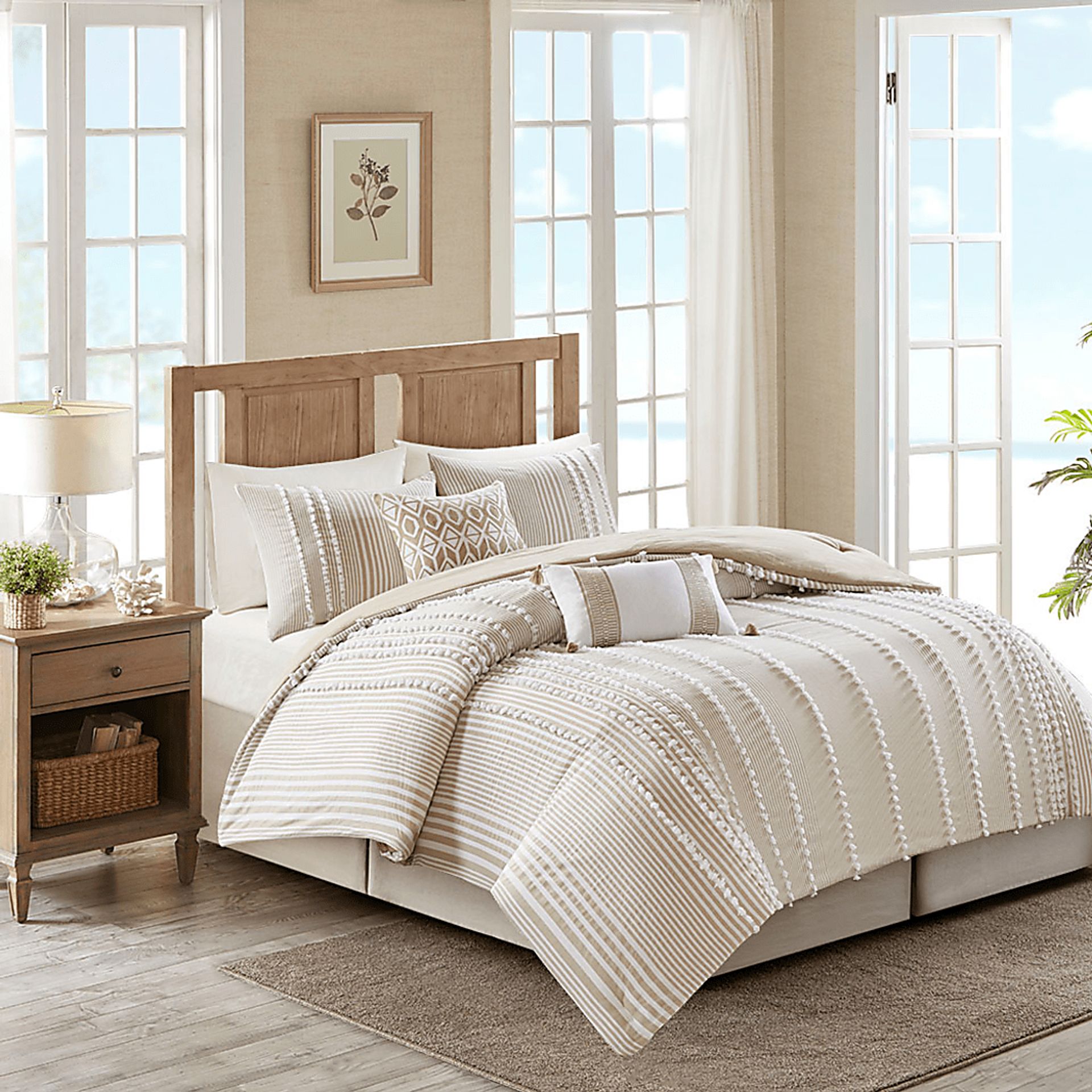 Lackender Taupe Accent Pillow - Image 1
