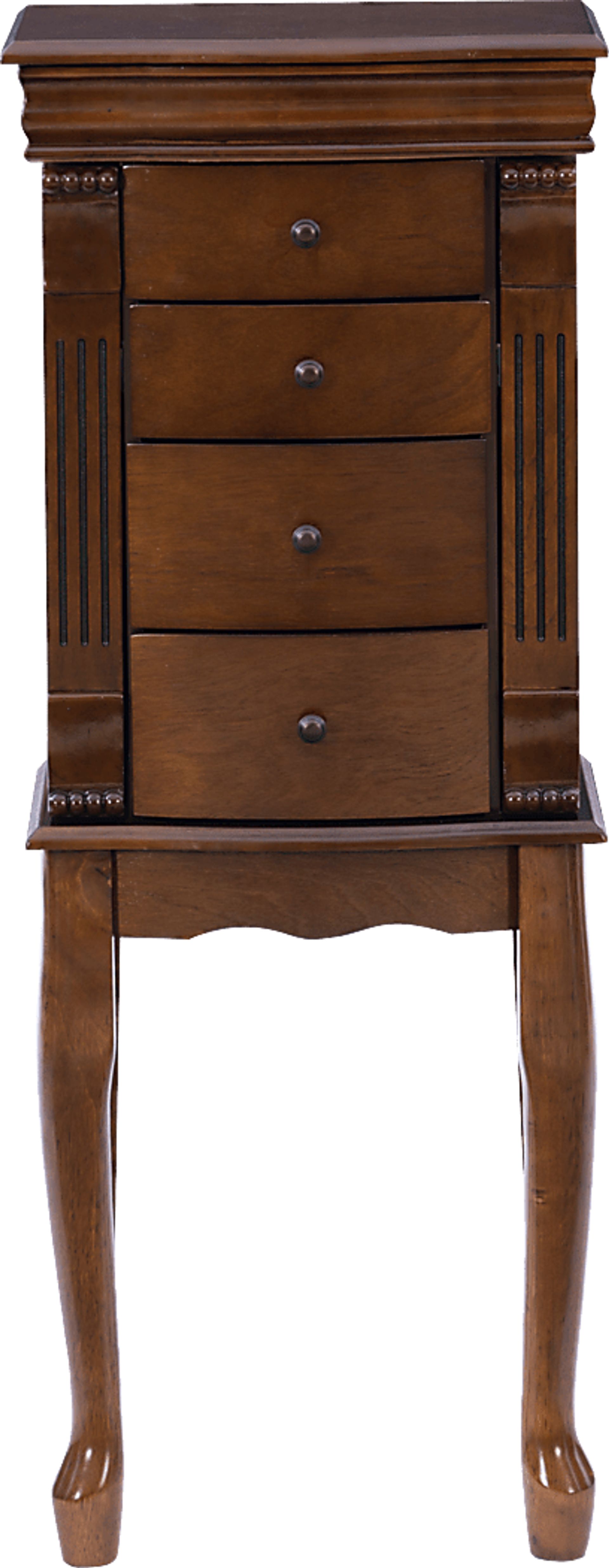 Lackyland Brown Jewelry Armoire - Image 4