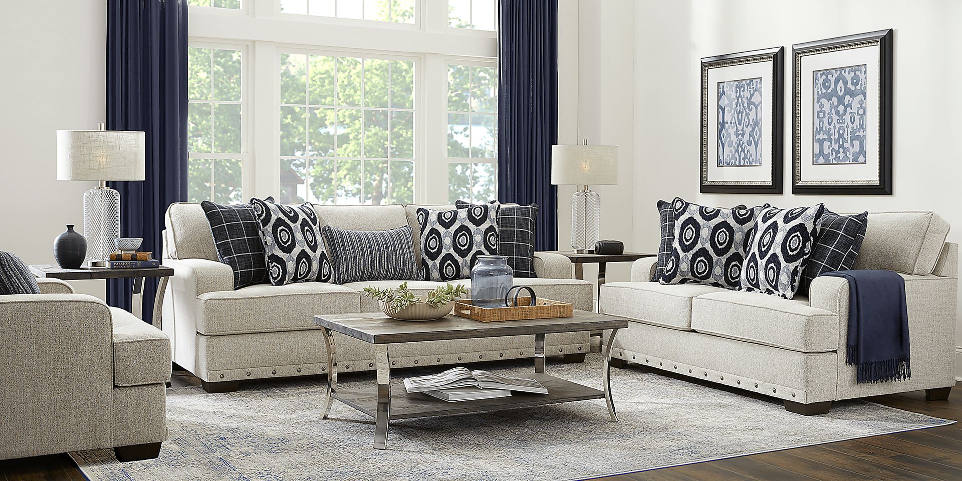 Laden Heights Beige 5 Pc Living Room - Image 1