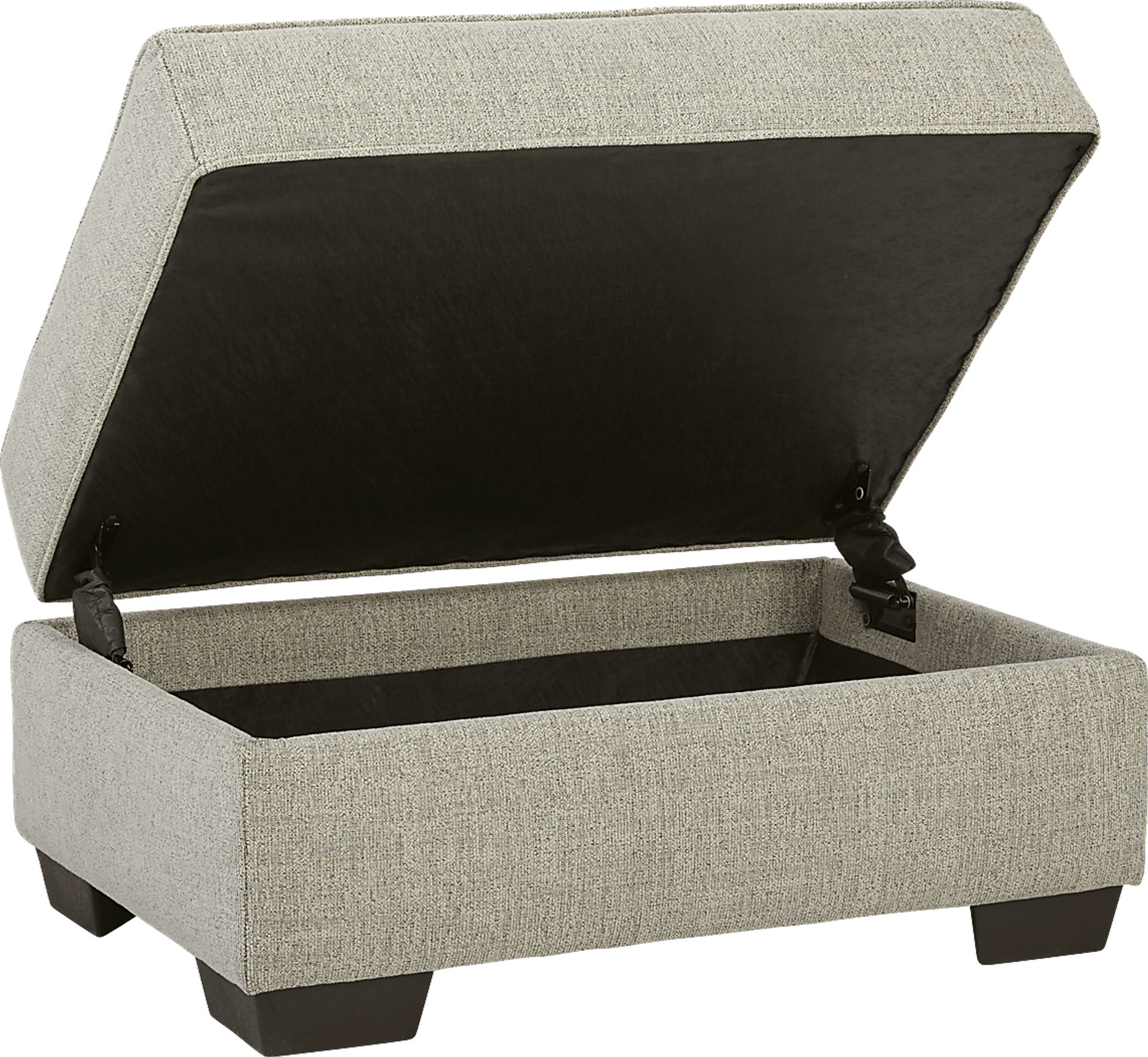 Laden Heights Beige Storage Ottoman - Image 3