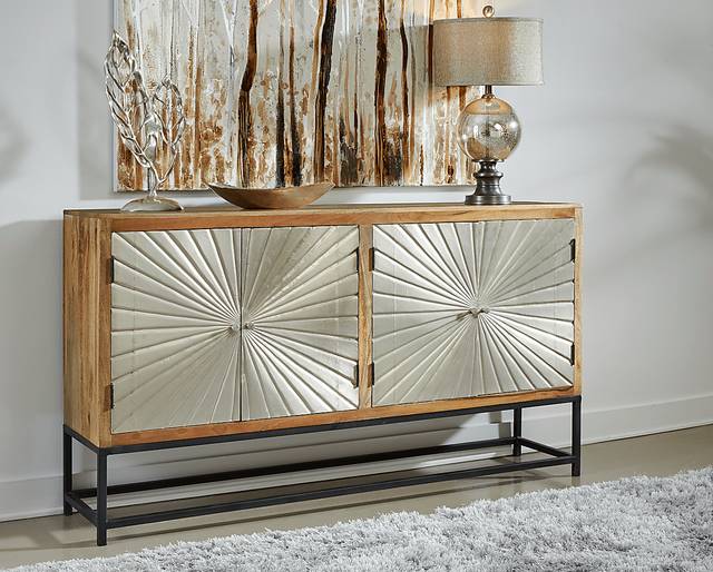 Laderna Brown Accent Cabinet - Thumbnail - Image 2