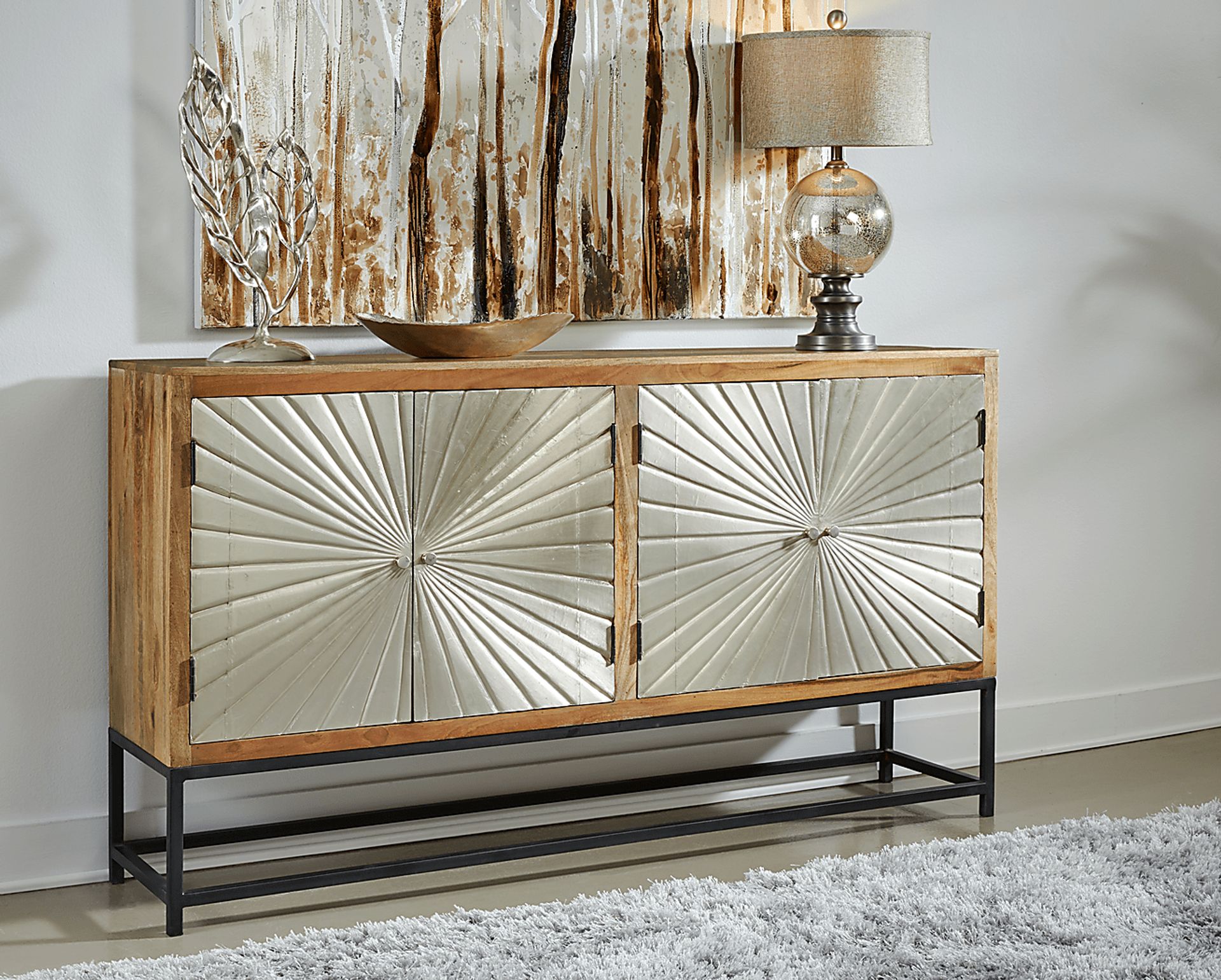 Laderna Brown Accent Cabinet - Image 2