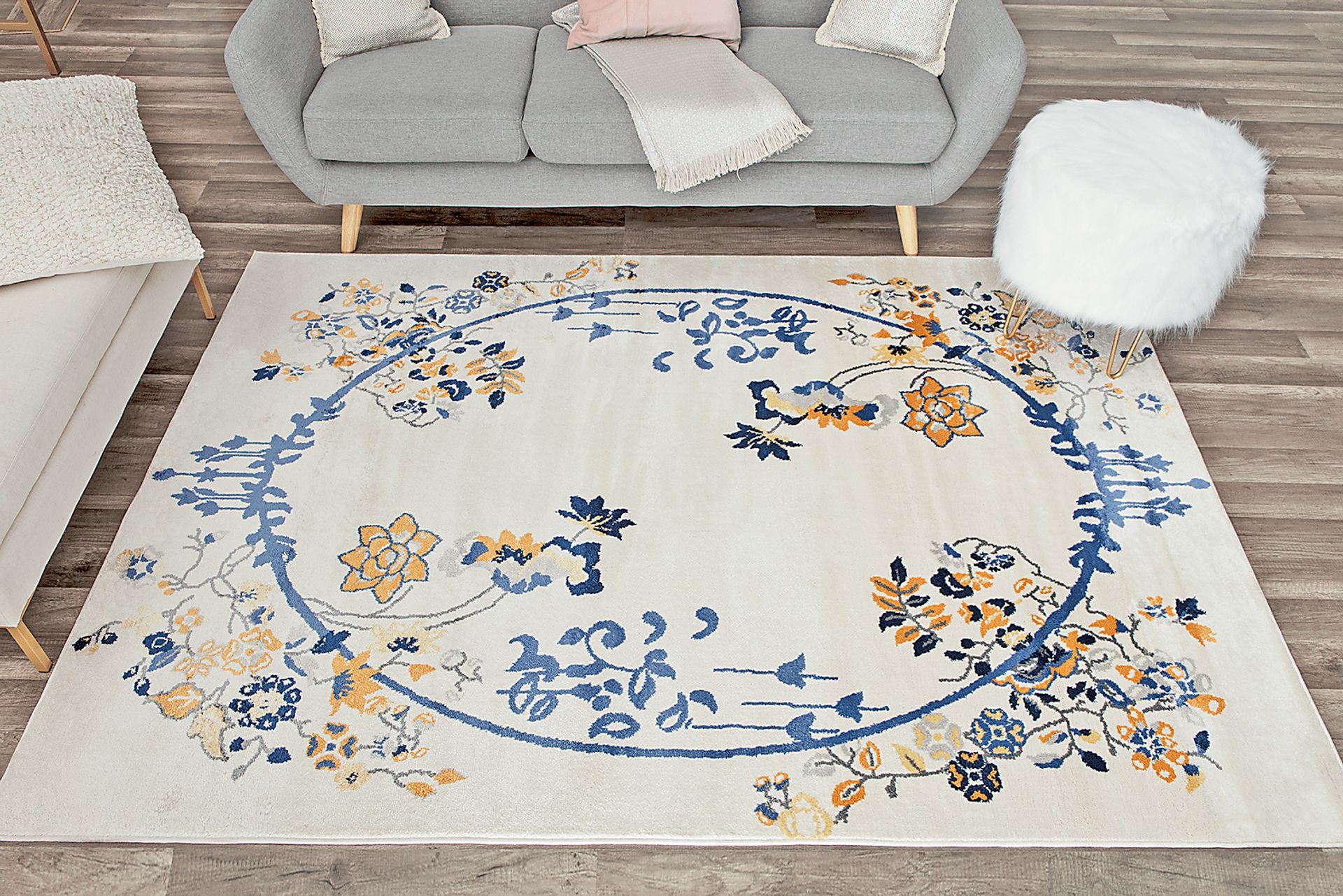Ladinas Blue 8' x 10' Rug - Image 3