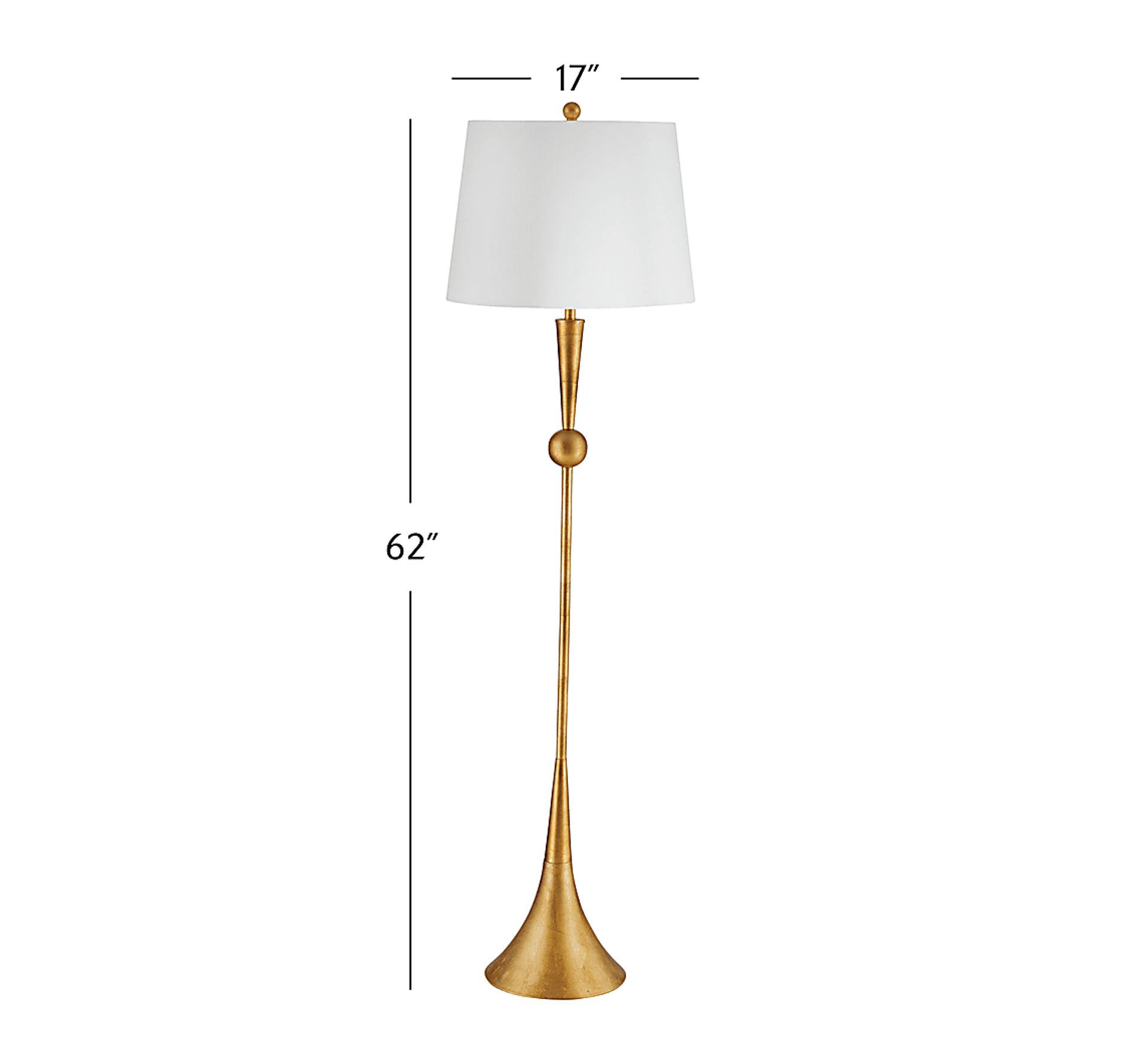 Ladino Boulevard Gold Floor Lamp - Image 4