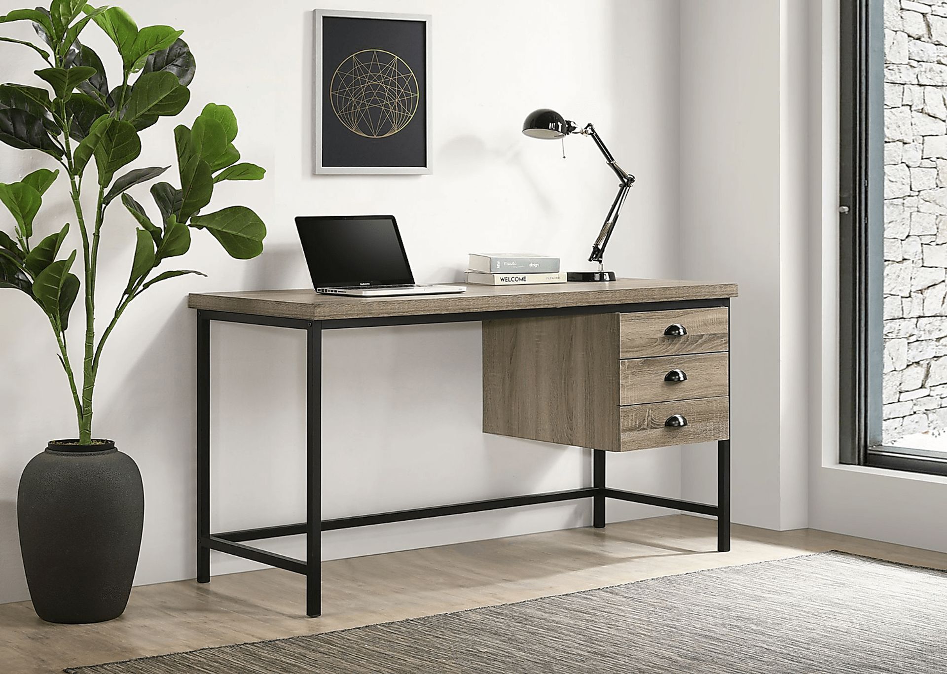 Ladoga Light Gray Desk - Image 2