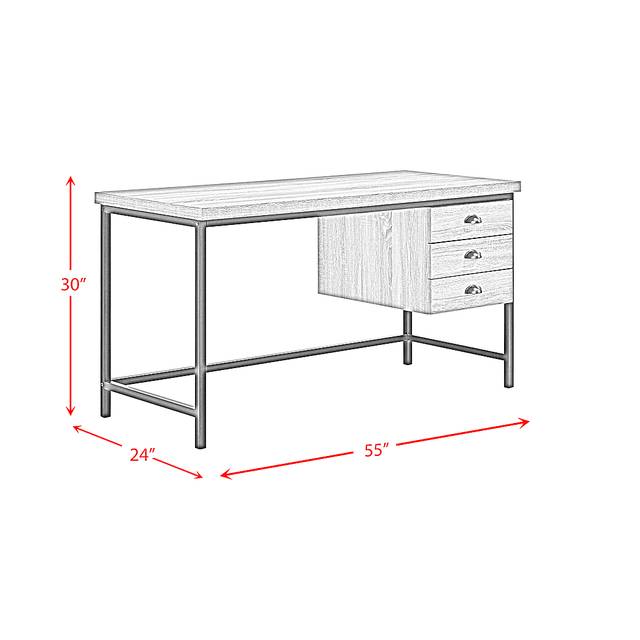 Ladoga Light Gray Desk - Thumbnail - Image 10