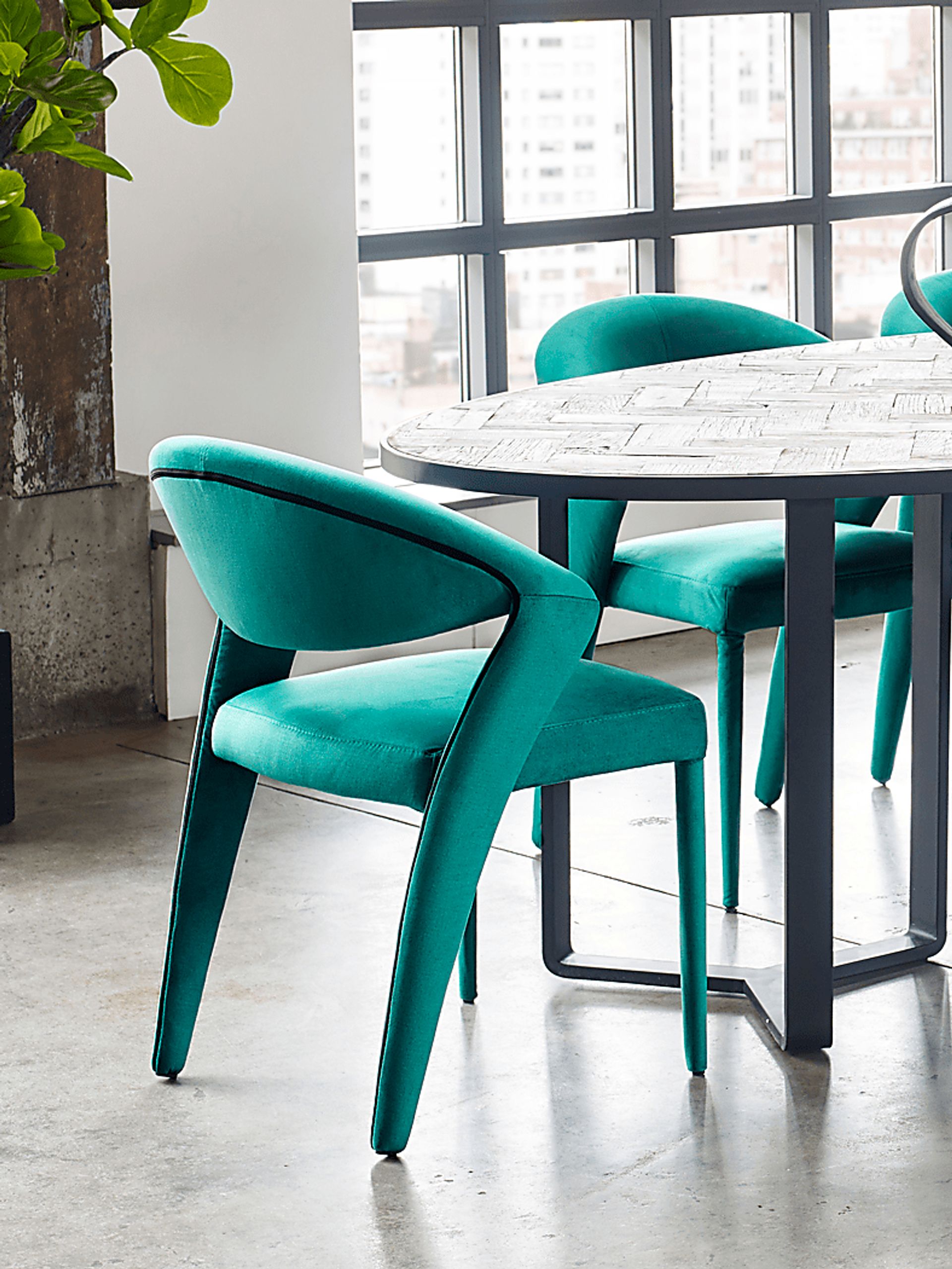Ladonna Green Accent Chair - Image 2