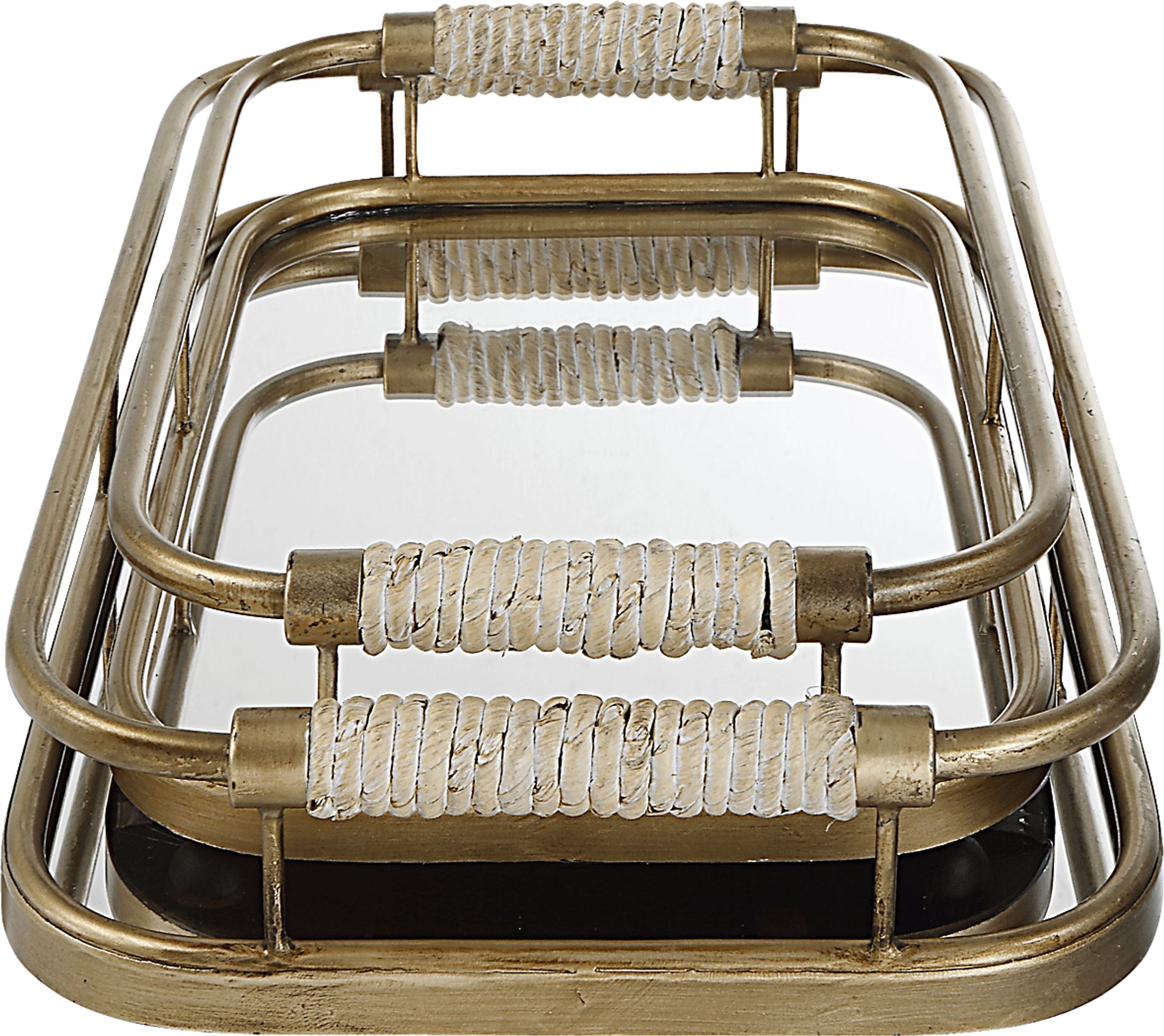 Ladrido Gold Tray, Set of 2 - Image 3