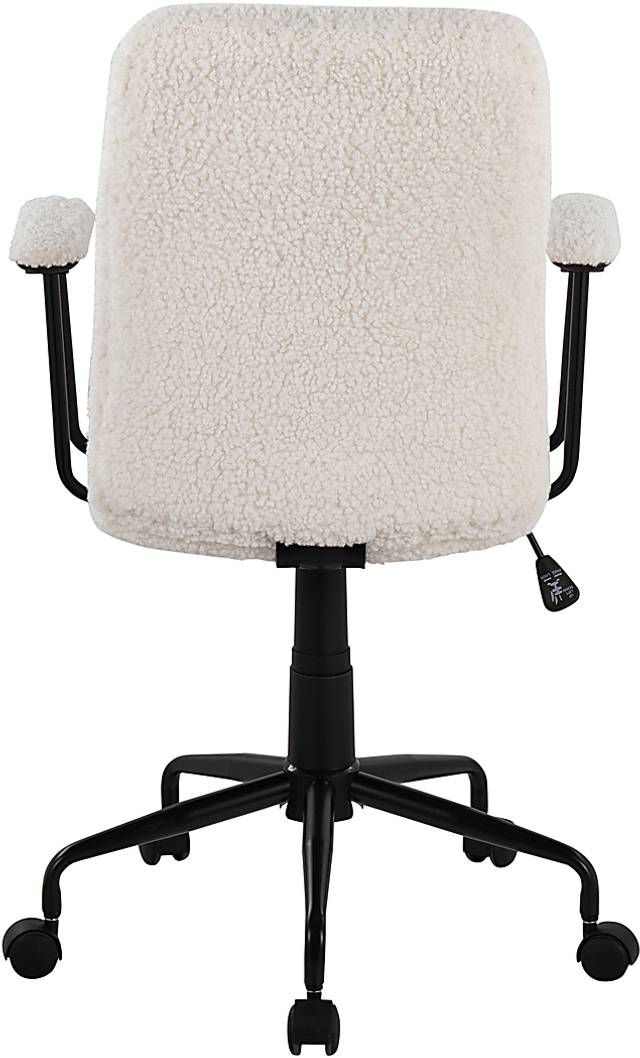 Ladson White Office Chair - Thumbnail - Image 4
