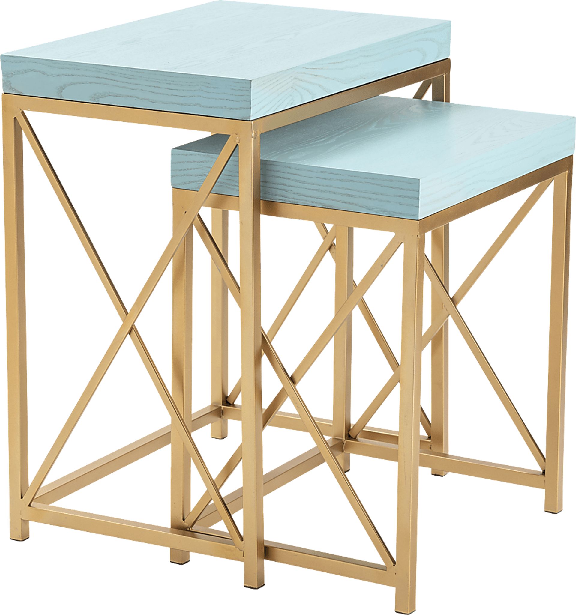 Ladurl Blue Nesting Tables, Set of 2 - Image 2