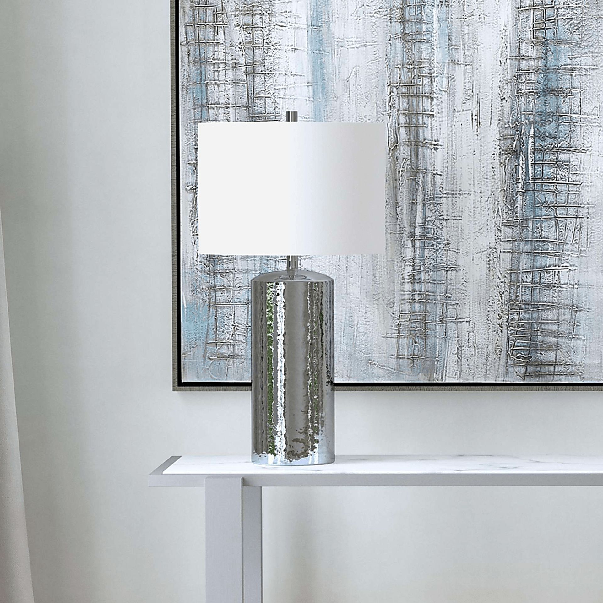 Ladywell Island Silver Lamp - Image 2