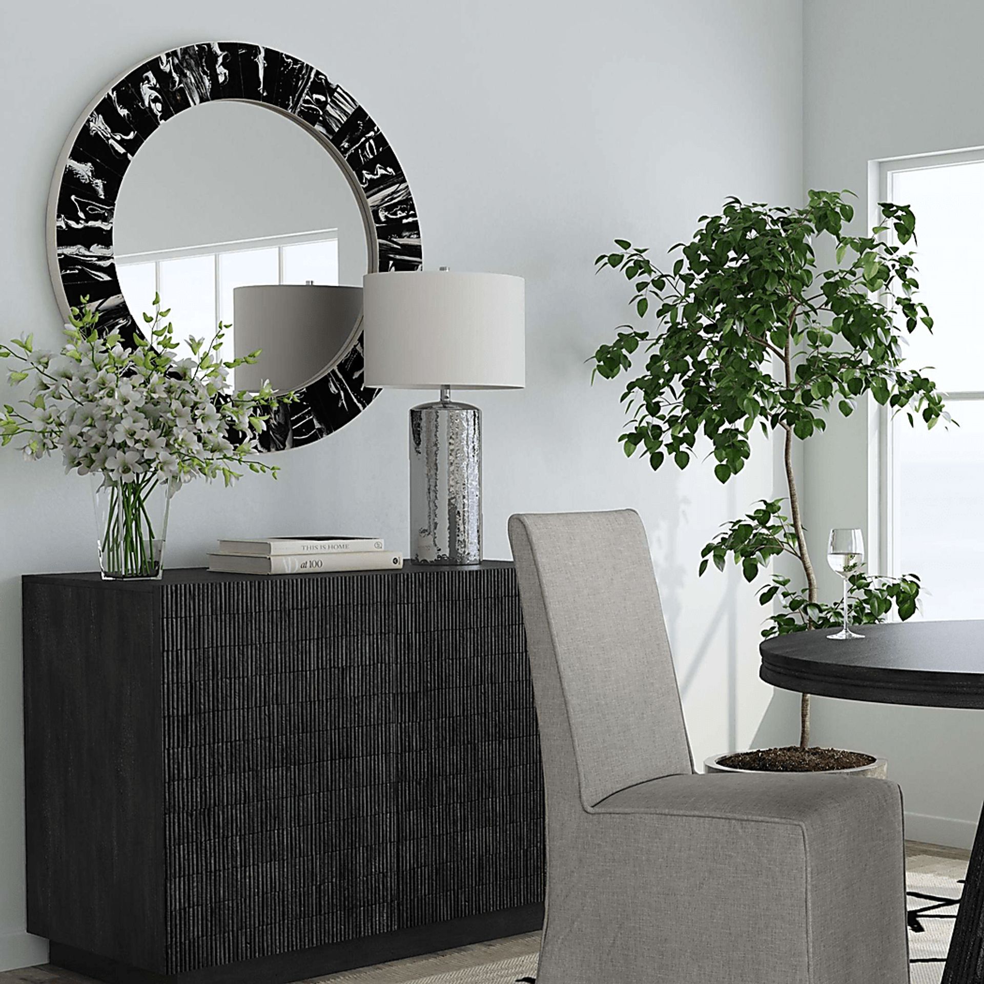 Ladywell Island Silver Lamp - Image 3