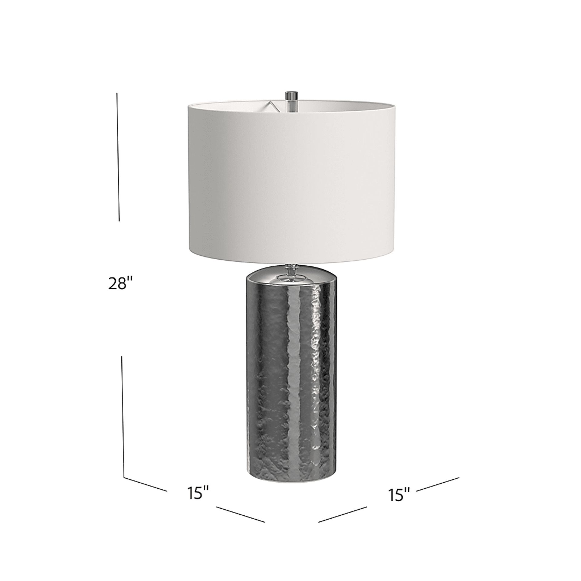 Ladywell Island Silver Lamp - Image 8