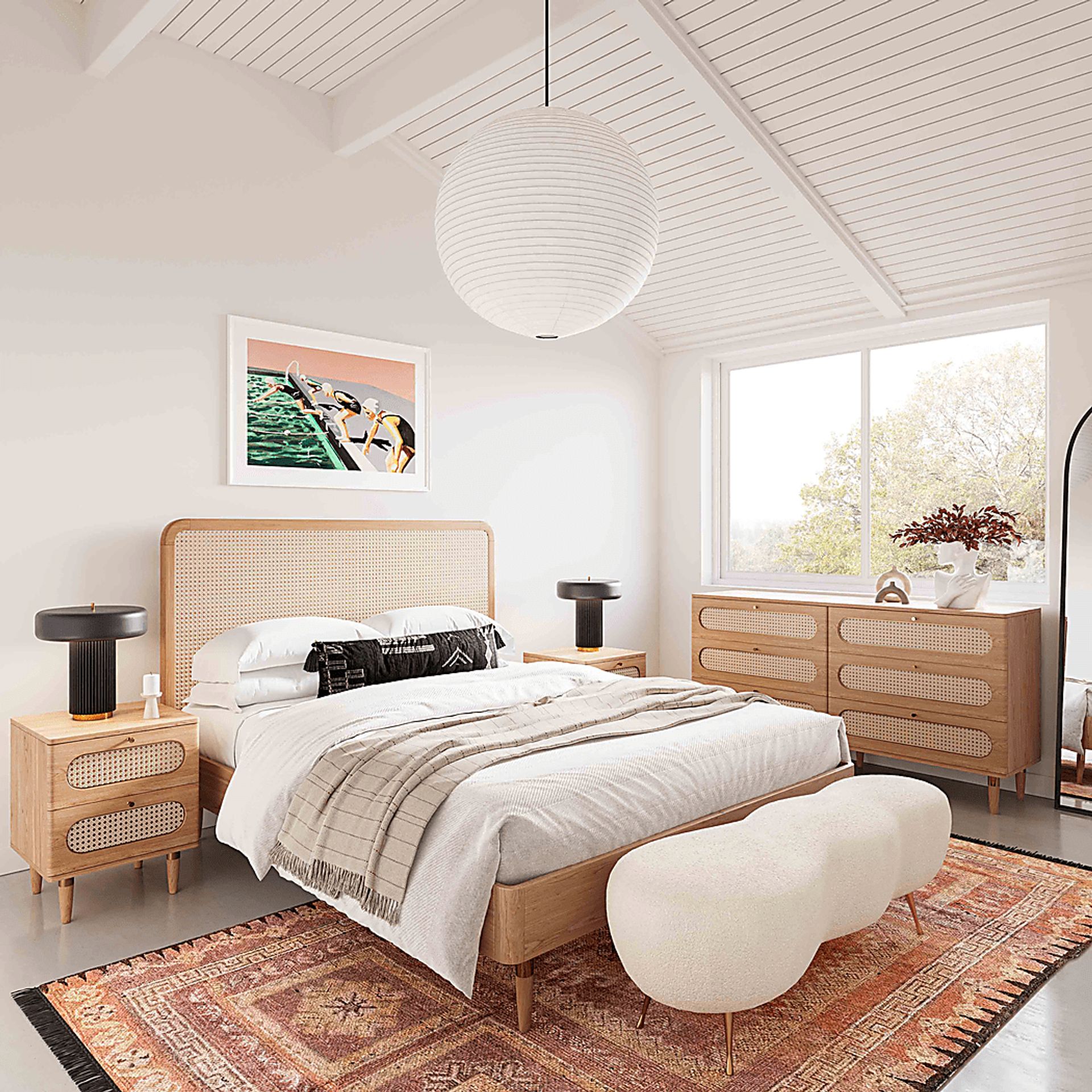Laertes Light Brown Queen Bed - Image 2