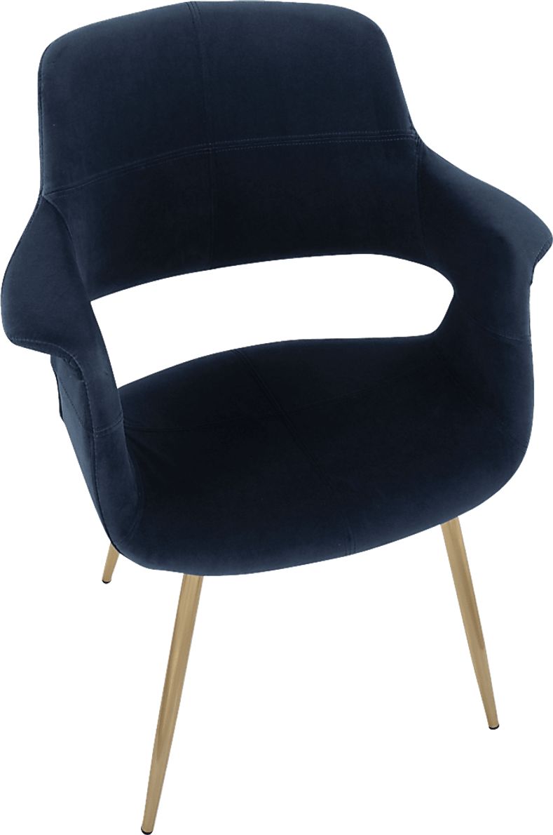 Lafanette I Blue Arm Chair, Set of 2