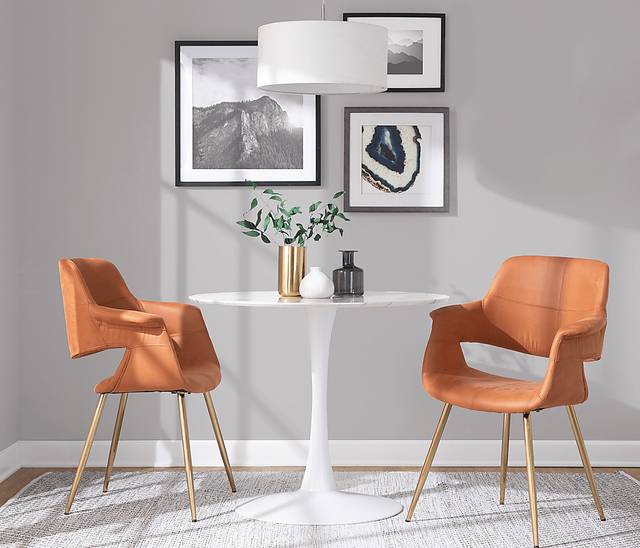 Lafanette I Camel Arm Chair, Set of 2 - Thumbnail - Image 2