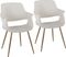 Lafanette I Cream Arm Chair, Set of 2