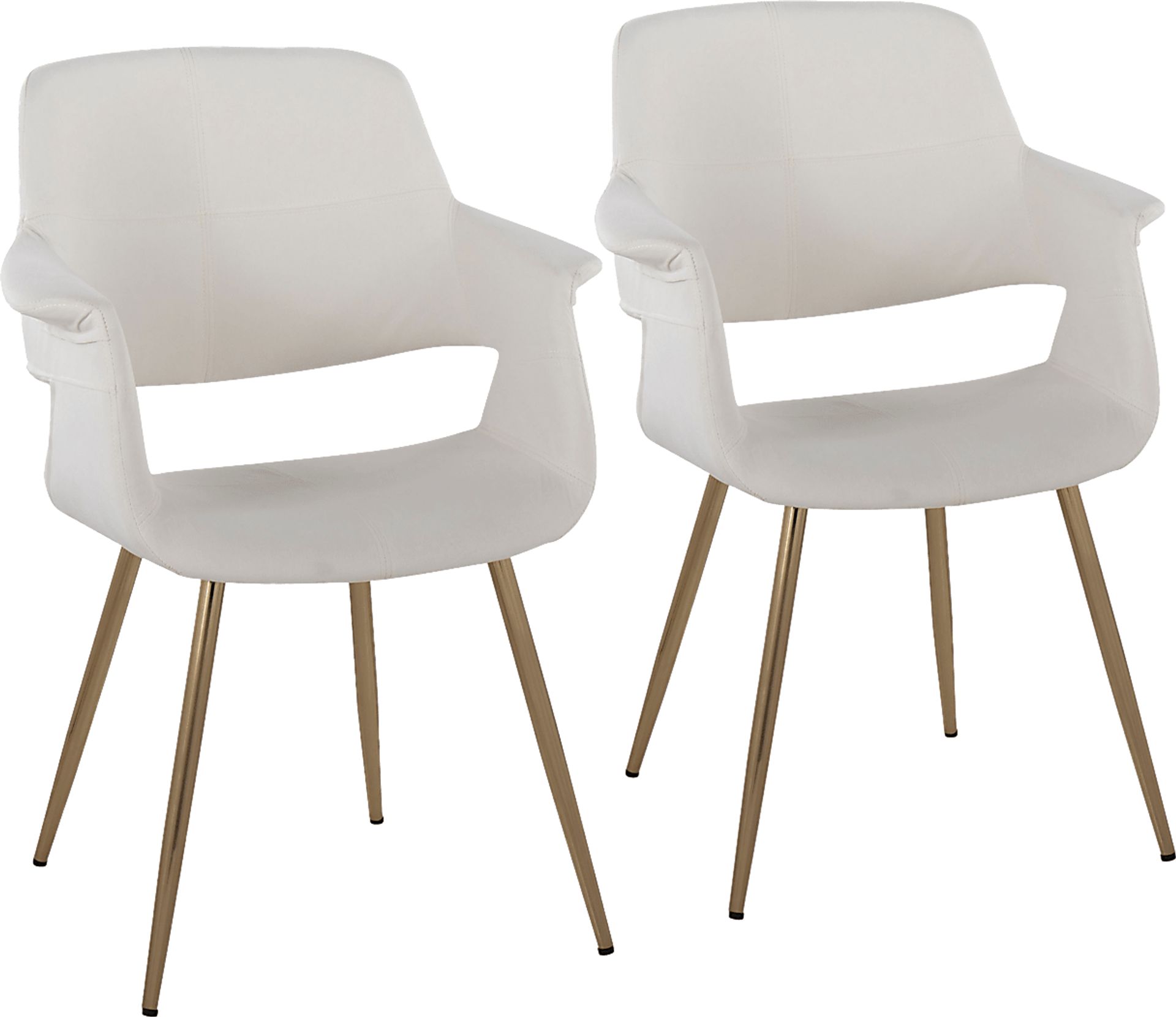 Lafanette I Cream Arm Chair, Set of 2 - Image 1