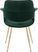 Lafanette I Green Arm Chair, Set of 2