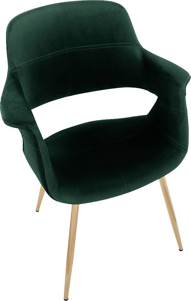 Lafanette I Green Arm Chair, Set of 2 - Thumbnail - Image 8